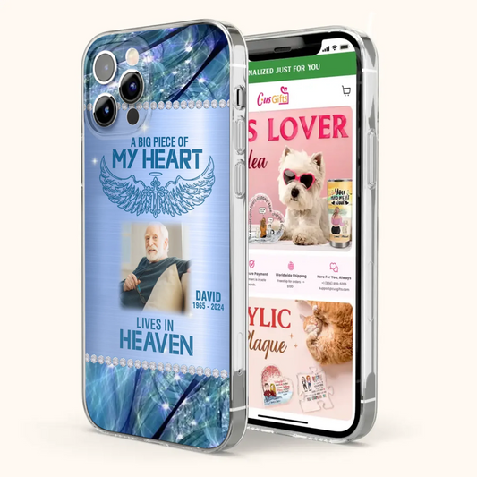 Custom Personalized Memorial Photo Phone Case - Upload Photo - Memorial Gift For Family Member - Never Walk Alone - Case For iPhone/ Samsung