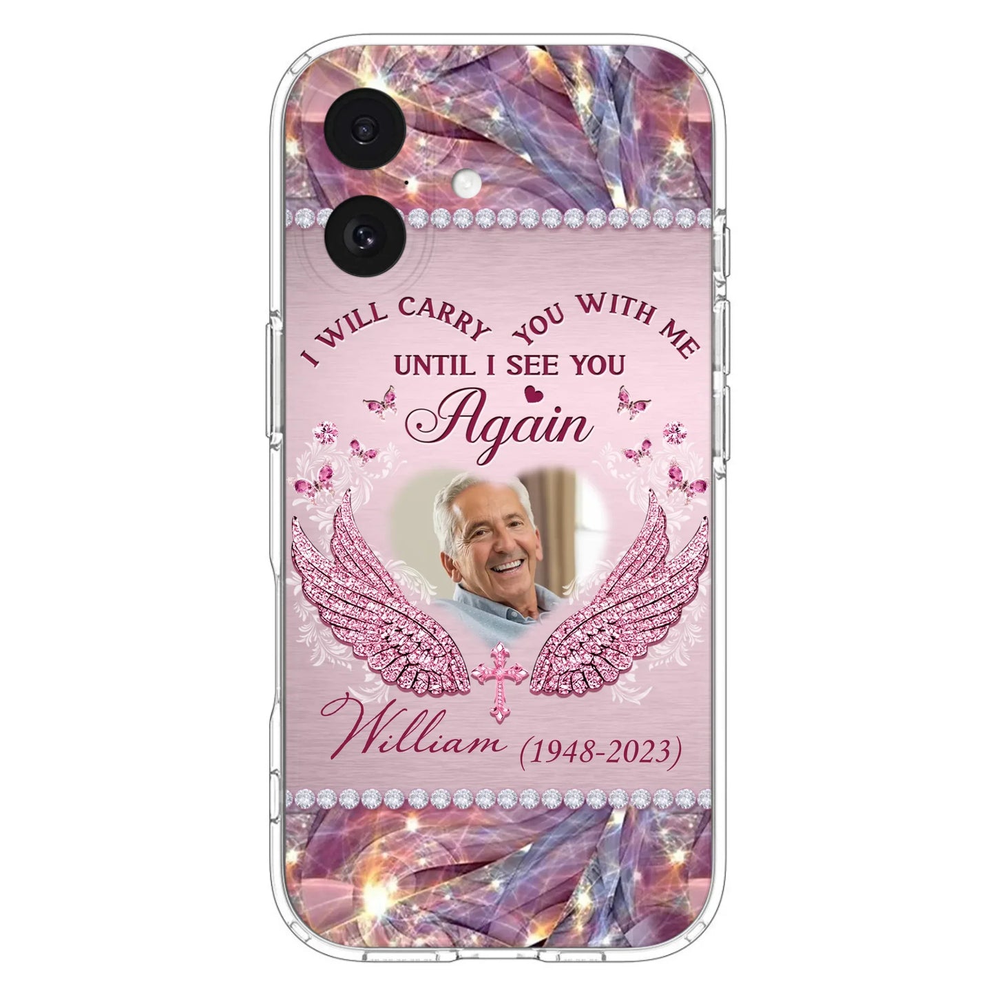 Custom Personalized Memorial Phone Case - Upload Photo - Memorial Gift Idea For Family Member - Until I See You Again - Case for iPhone/ Samsung