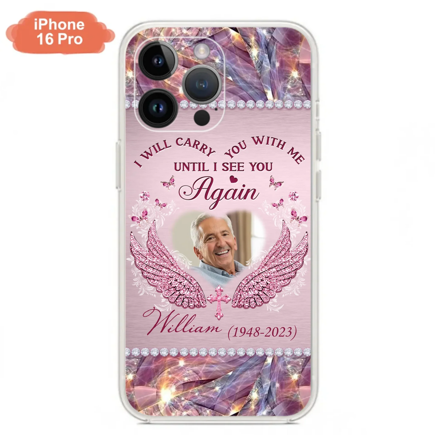 Custom Personalized Memorial Phone Case - Upload Photo - Memorial Gift Idea For Family Member - Until I See You Again - Case for iPhone/ Samsung