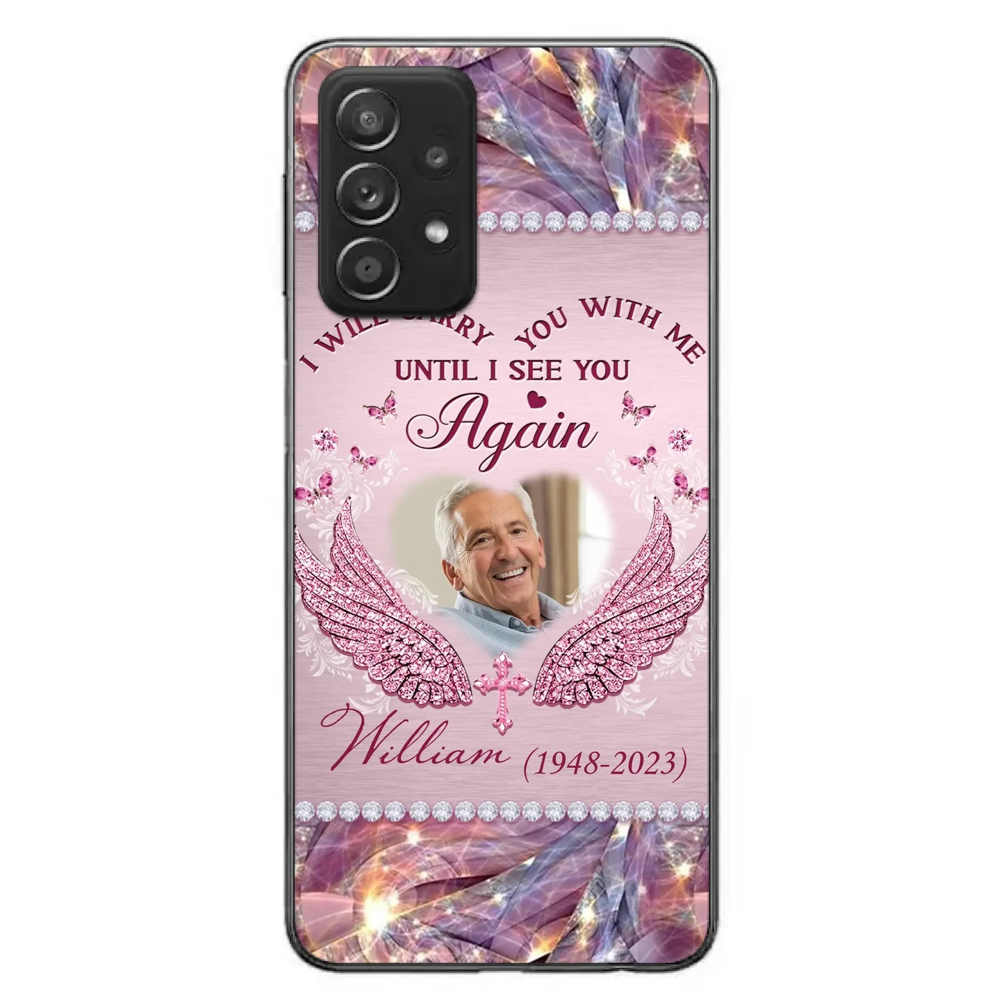 Custom Personalized Memorial Phone Case - Upload Photo - Memorial Gift Idea For Family Member - Until I See You Again - Case for iPhone/ Samsung