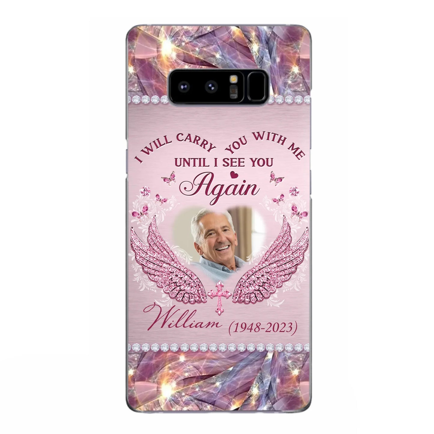 Custom Personalized Memorial Phone Case - Upload Photo - Memorial Gift Idea For Family Member - Until I See You Again - Case for iPhone/ Samsung