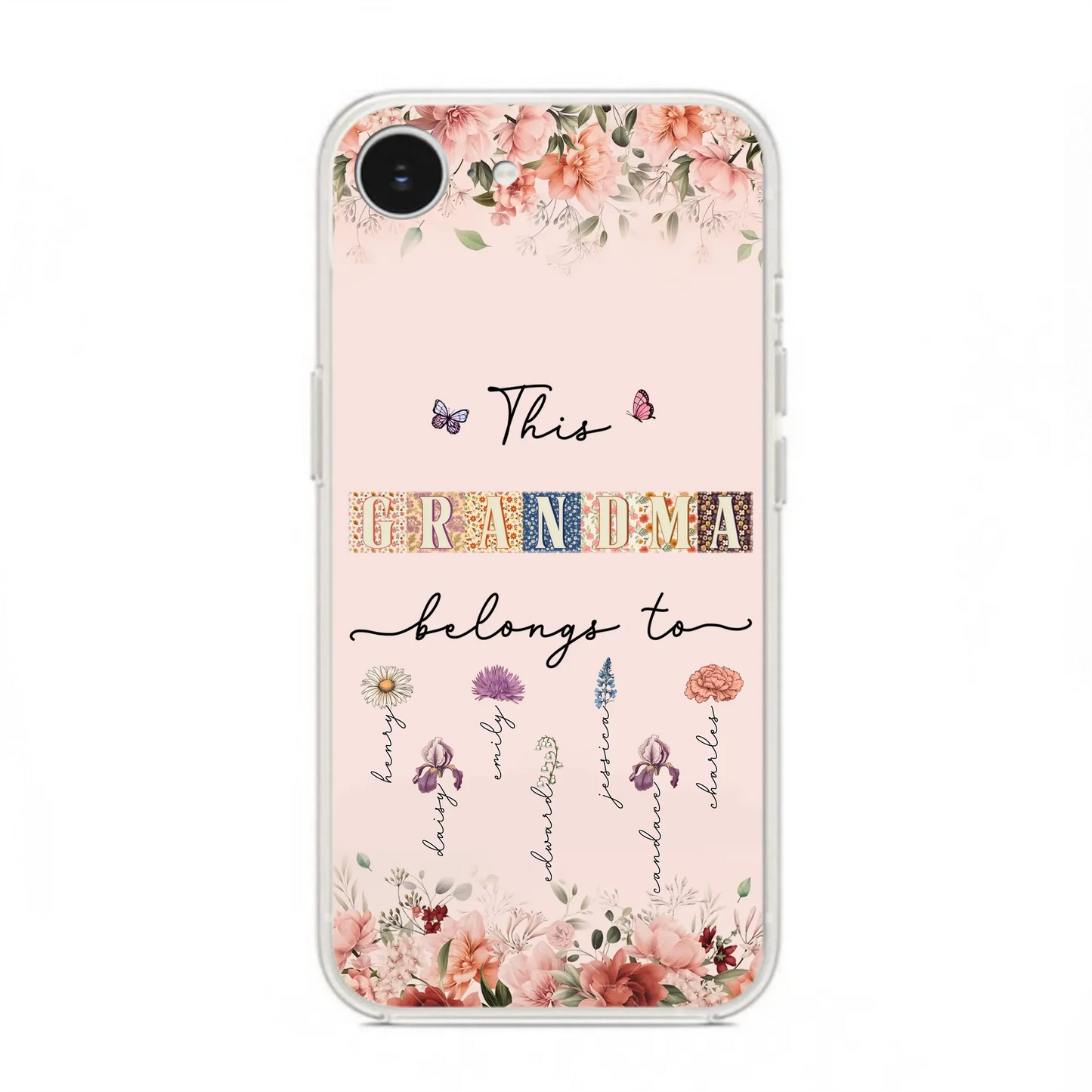 Custom Personalized Grandma/Mom Phone Case - Upto 7 Kids - Mother's Day Gift Idea for Grandma/Mom - Case for iPhone/Samsung