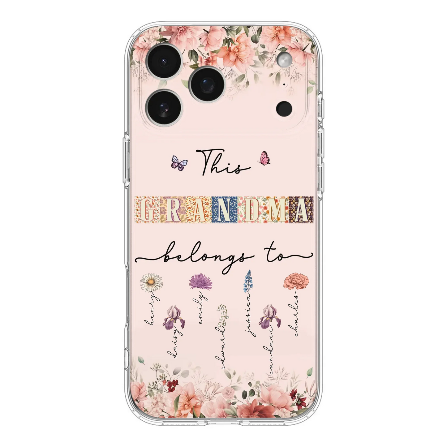 Custom Personalized Grandma/Mom Phone Case - Upto 7 Kids - Mother's Day Gift Idea for Grandma/Mom - Case for iPhone/Samsung