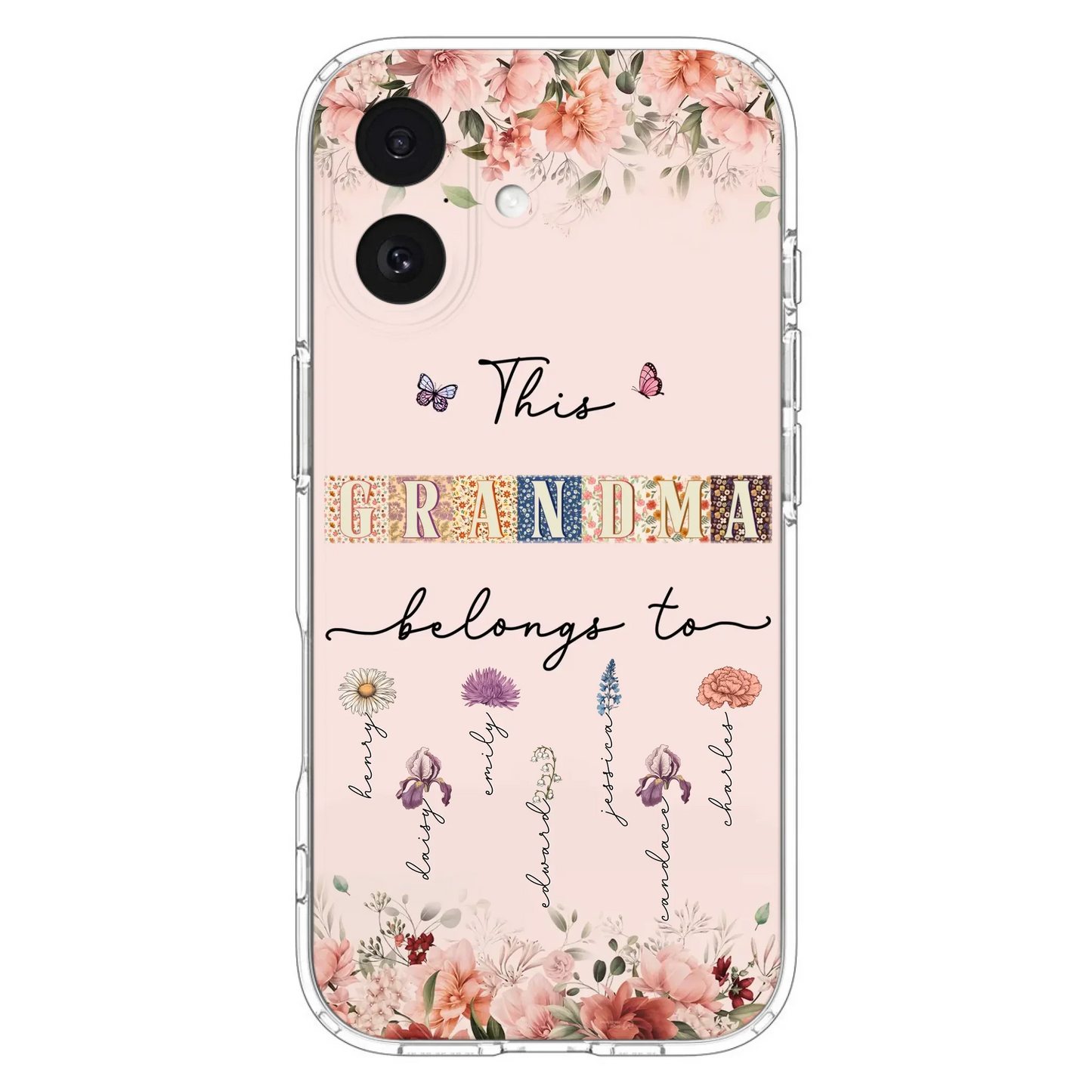 Custom Personalized Grandma/Mom Phone Case - Upto 7 Kids - Mother's Day Gift Idea for Grandma/Mom - Case for iPhone/Samsung