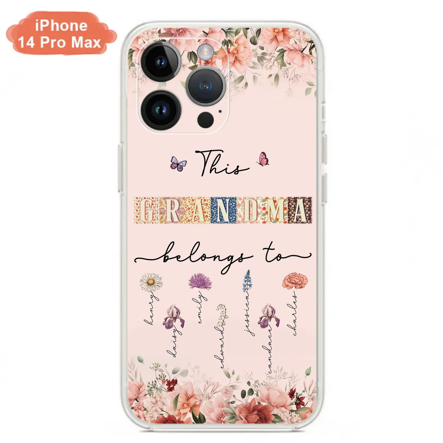 Custom Personalized Grandma/Mom Phone Case - Upto 7 Kids - Mother's Day Gift Idea for Grandma/Mom - Case for iPhone/Samsung