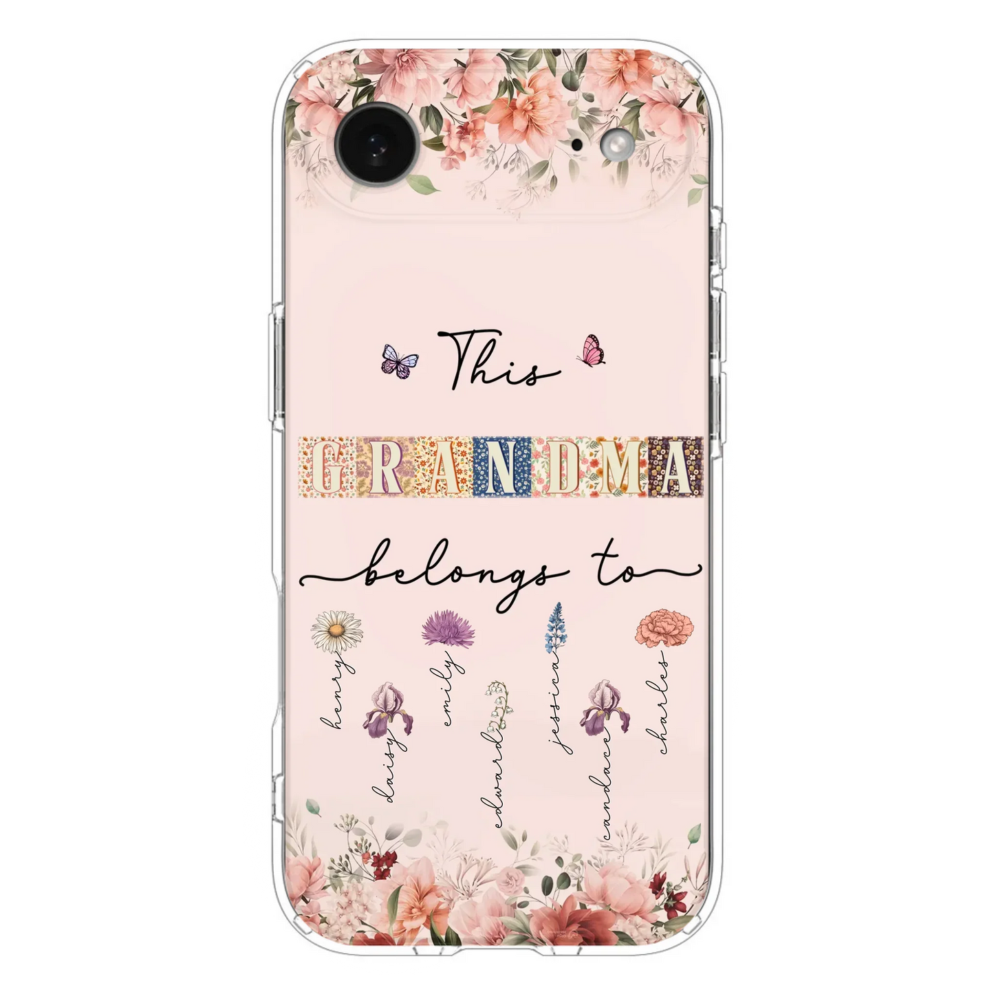 Custom Personalized Grandma/Mom Phone Case - Upto 7 Kids - Mother's Day Gift Idea for Grandma/Mom - Case for iPhone/Samsung