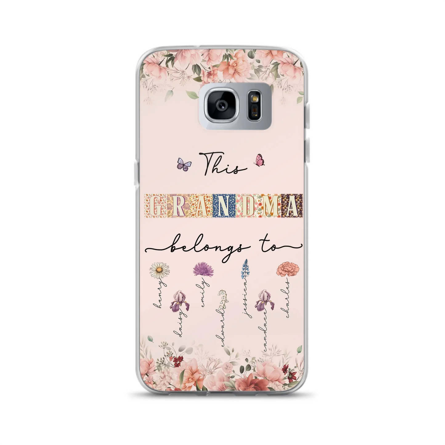 Custom Personalized Grandma/Mom Phone Case - Upto 7 Kids - Mother's Day Gift Idea for Grandma/Mom - Case for iPhone/Samsung
