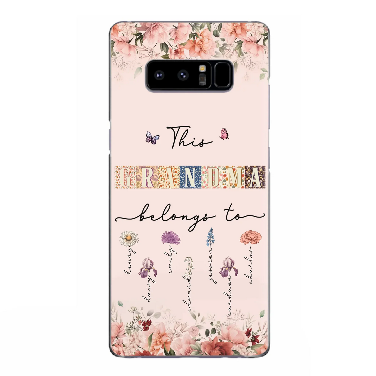 Custom Personalized Grandma/Mom Phone Case - Upto 7 Kids - Mother's Day Gift Idea for Grandma/Mom - Case for iPhone/Samsung