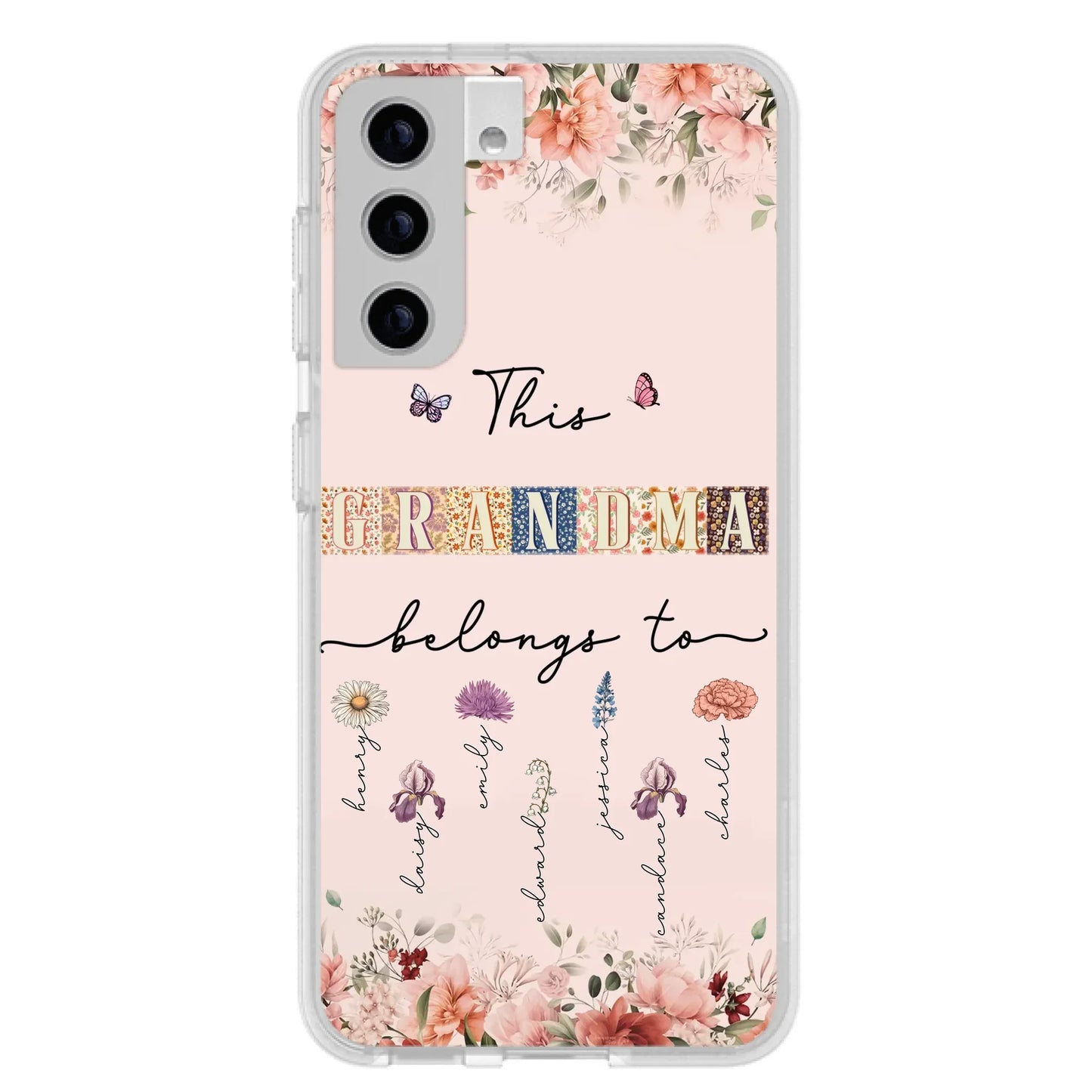 Custom Personalized Grandma/Mom Phone Case - Upto 7 Kids - Mother's Day Gift Idea for Grandma/Mom - Case for iPhone/Samsung