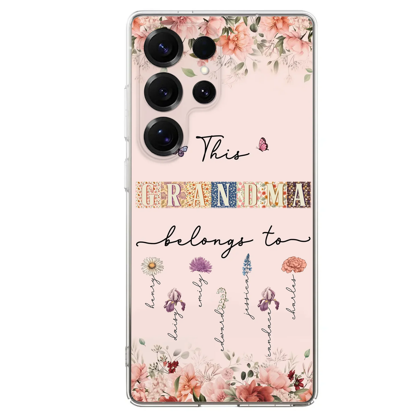 Custom Personalized Grandma/Mom Phone Case - Upto 7 Kids - Mother's Day Gift Idea for Grandma/Mom - Case for iPhone/Samsung