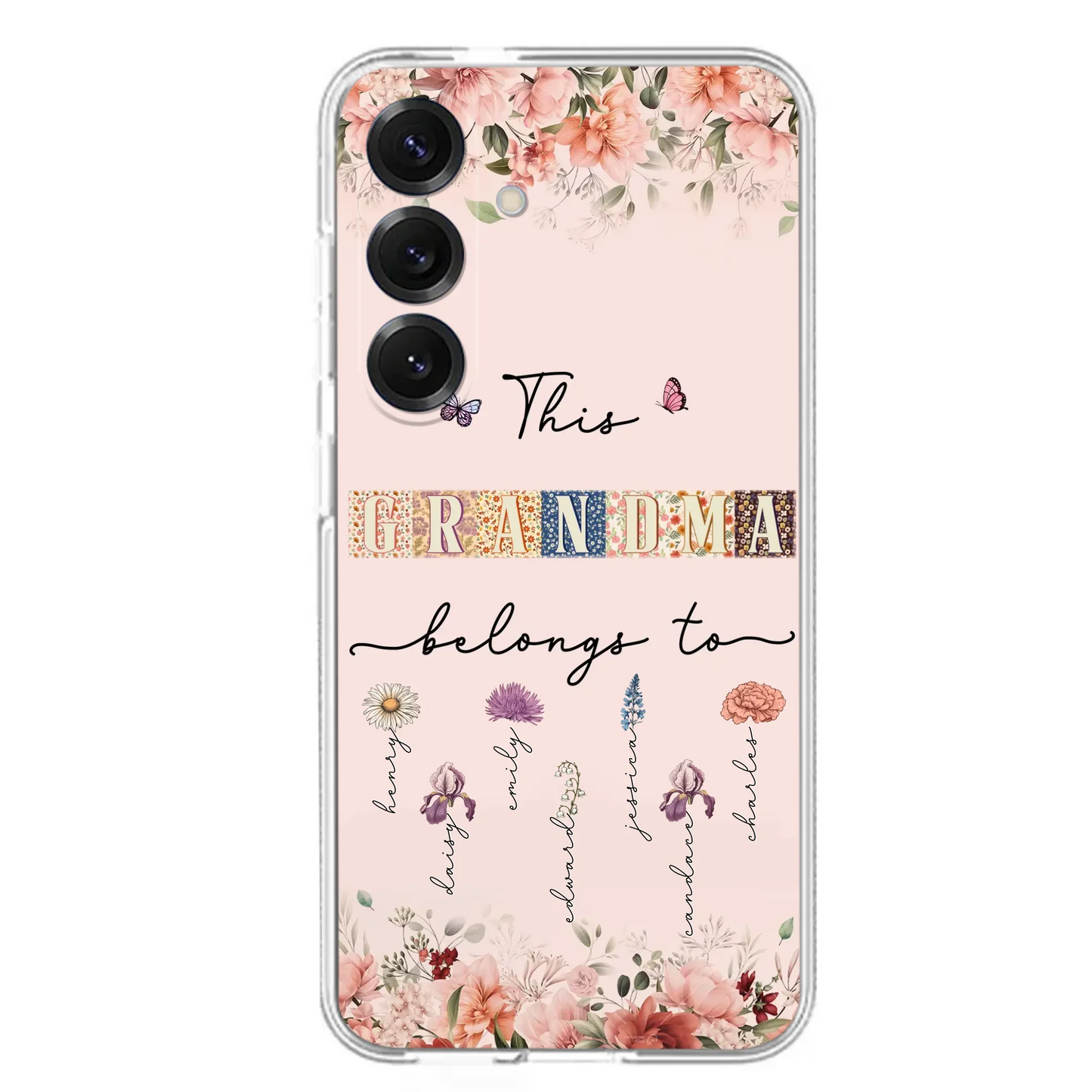 Custom Personalized Grandma/Mom Phone Case - Upto 7 Kids - Mother's Day Gift Idea for Grandma/Mom - Case for iPhone/Samsung