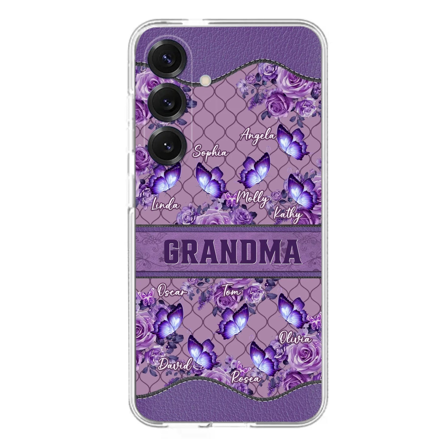 Personalized Grandma Butterfly Phone Case - Gift Idea For Mother's Day/Grandma - Cases For iPhone/Samsung