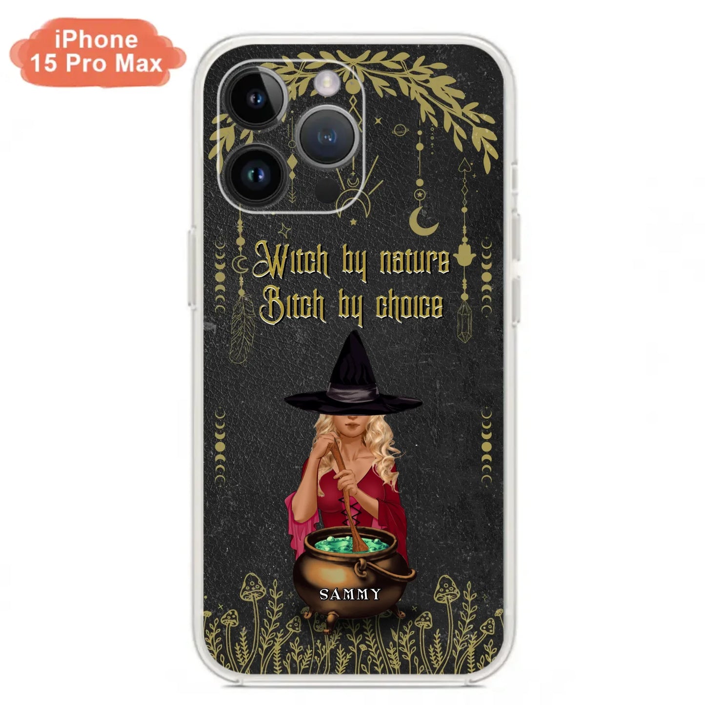 Custom Personalized Witch Phone Case - Gift Idea For Friends/Sisters/Wicca Decor/Pagan Decor - In My Kitchen Filled With Care I Welcome Water Earth Fire Air - Case for iPhone/Samsung