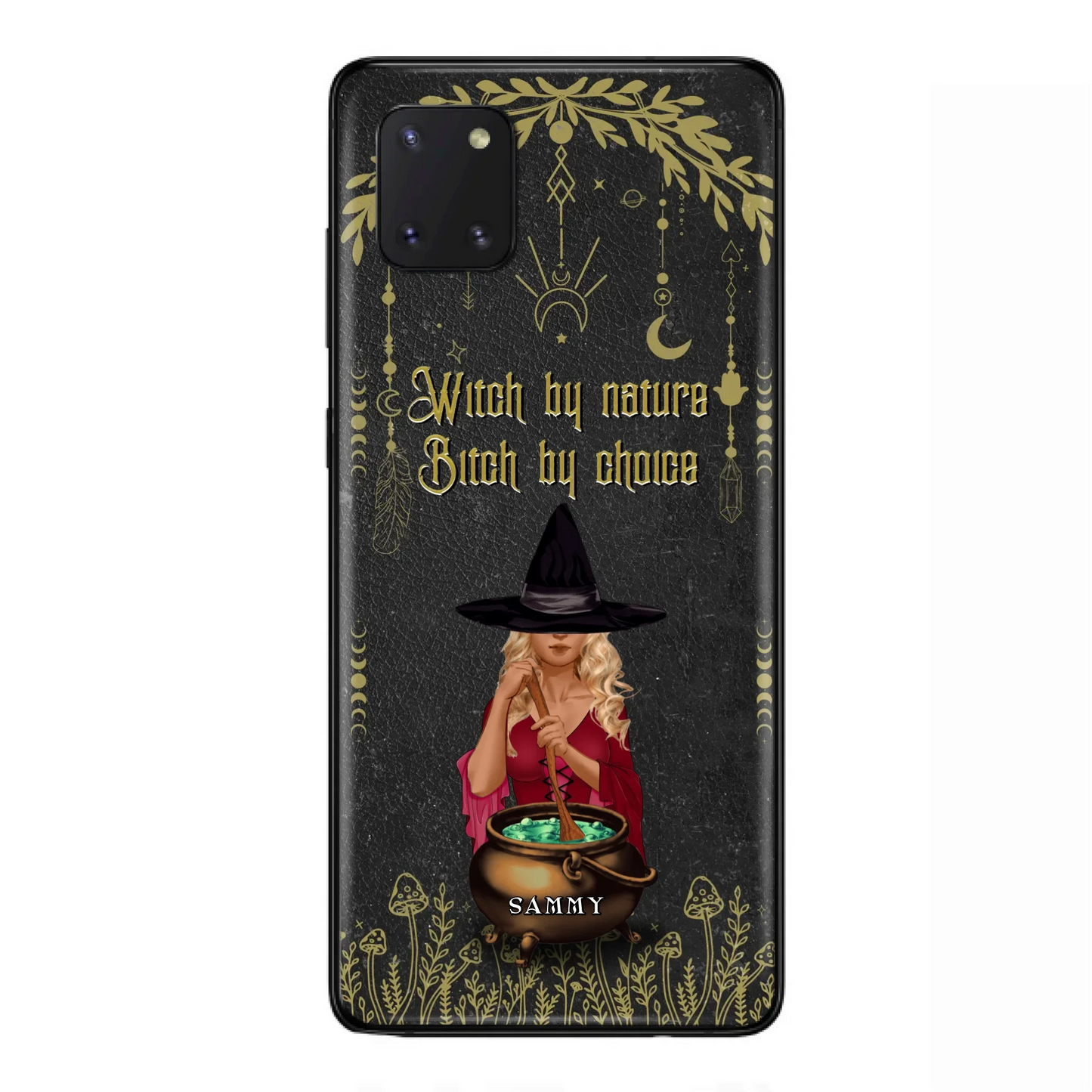Custom Personalized Witch Phone Case - Gift Idea For Friends/Sisters/Wicca Decor/Pagan Decor - In My Kitchen Filled With Care I Welcome Water Earth Fire Air - Case for iPhone/Samsung