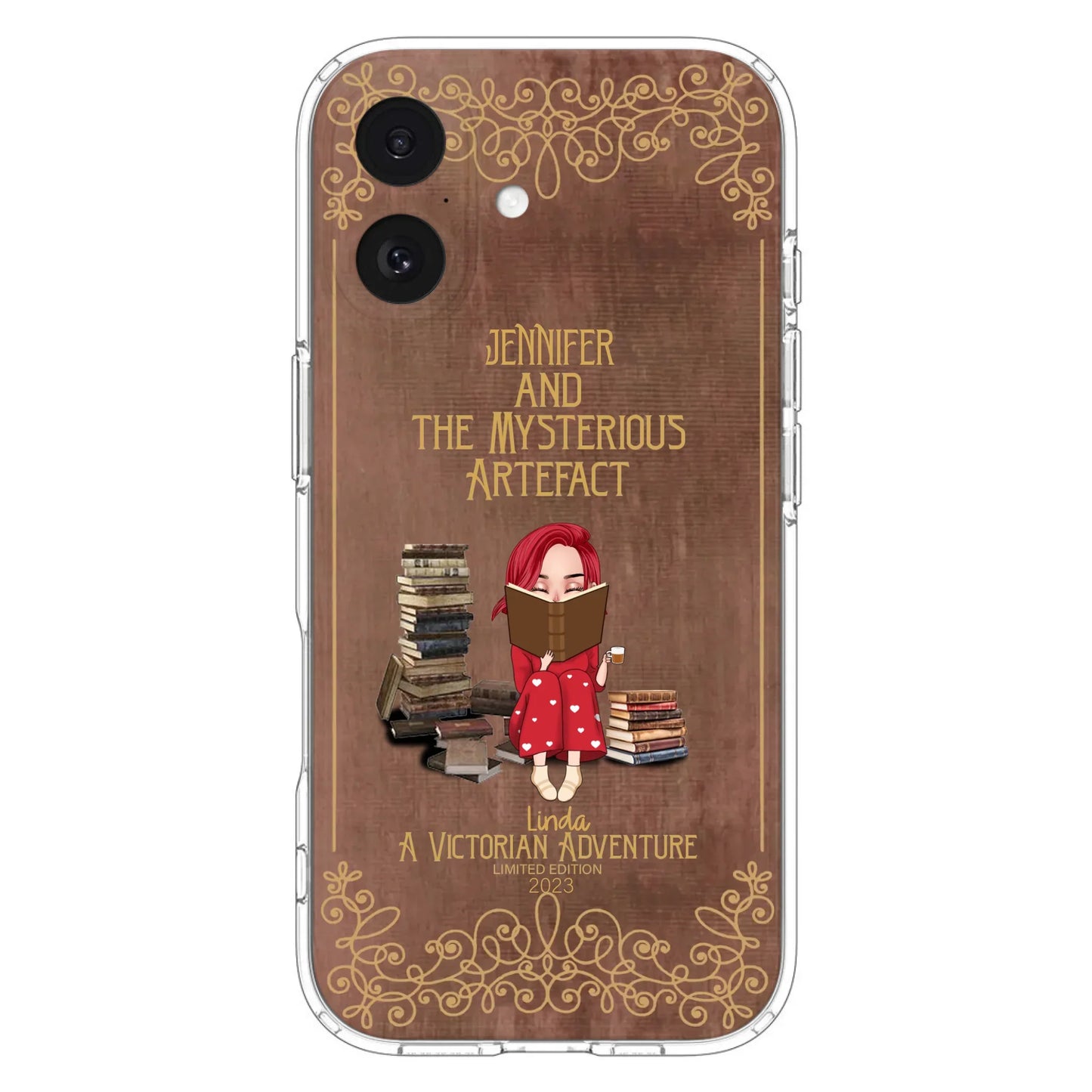 Custom Personalized Reading Girl Phone Case - Gift Idea For Reading Lovers - Mysterious Artefact - Cases For iPhone/Samsung