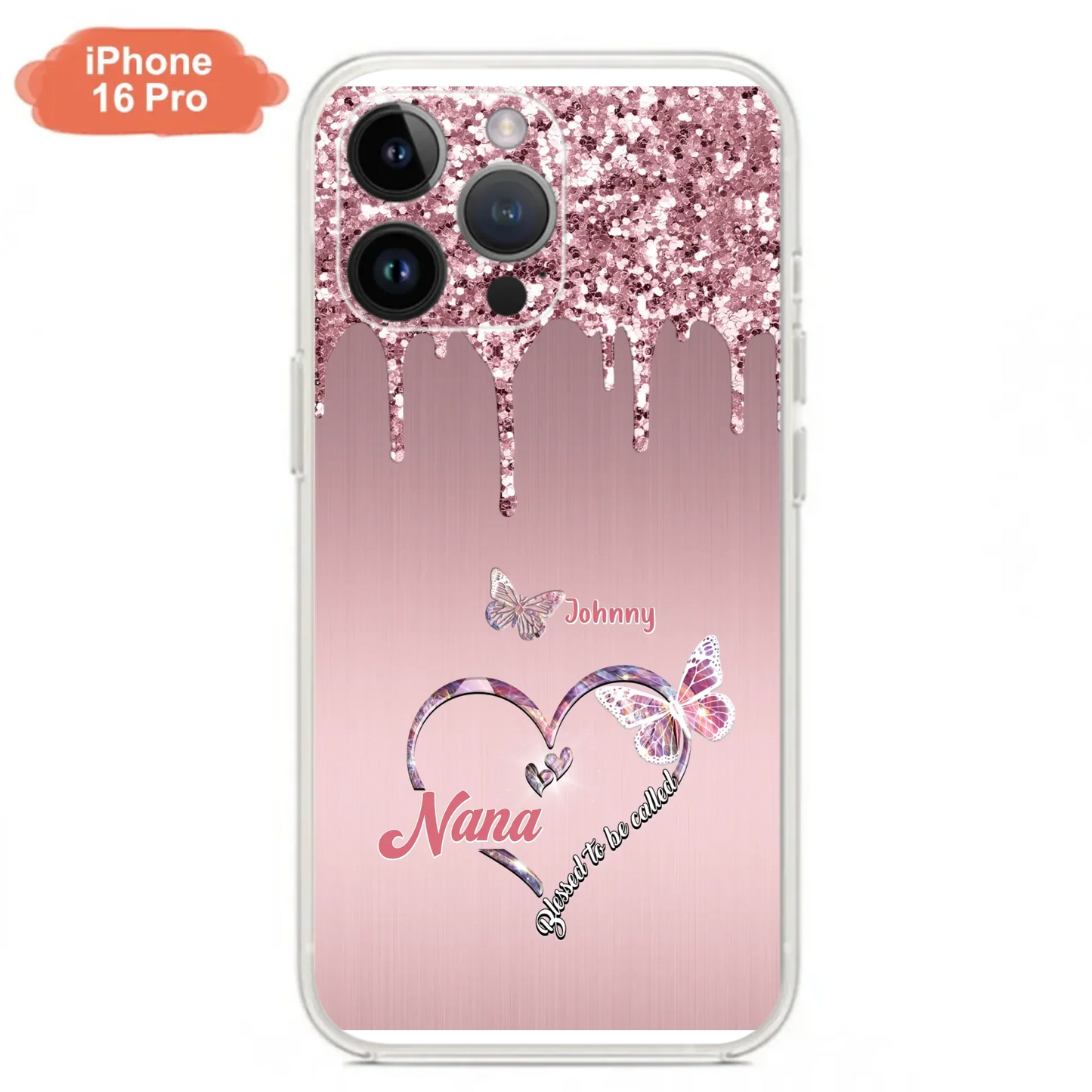 Custom Personalized Grandma Phone Case - Upto 10 Kids - Gift Idea For Mom/ Grandma/ Mother's Day - Case for iPhone/Samsung - Blessed To Be Called Nana