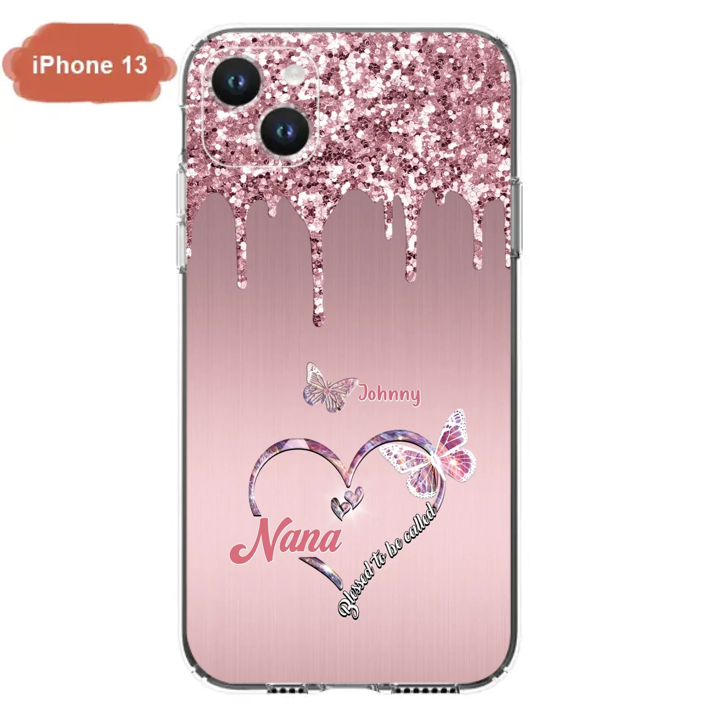 Custom Personalized Grandma Phone Case - Upto 10 Kids - Gift Idea For Mom/ Grandma/ Mother's Day - Case for iPhone/Samsung - Blessed To Be Called Nana