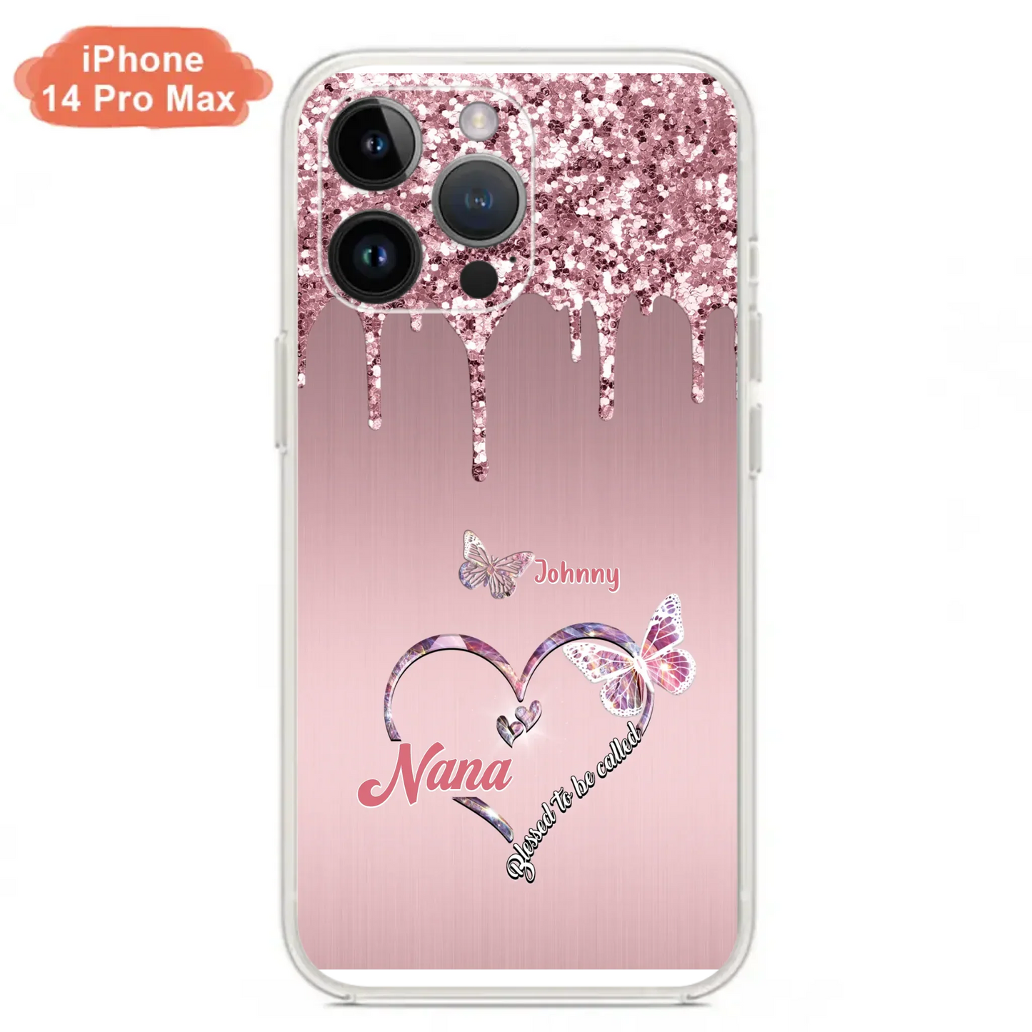 Custom Personalized Grandma Phone Case - Upto 10 Kids - Gift Idea For Mom/ Grandma/ Mother's Day - Case for iPhone/Samsung - Blessed To Be Called Nana