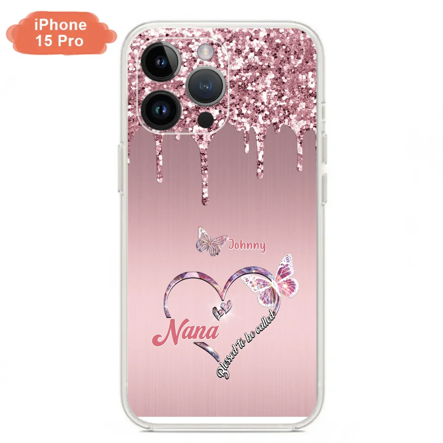 Custom Personalized Grandma Phone Case - Upto 10 Kids - Gift Idea For Mom/ Grandma/ Mother's Day - Case for iPhone/Samsung - Blessed To Be Called Nana