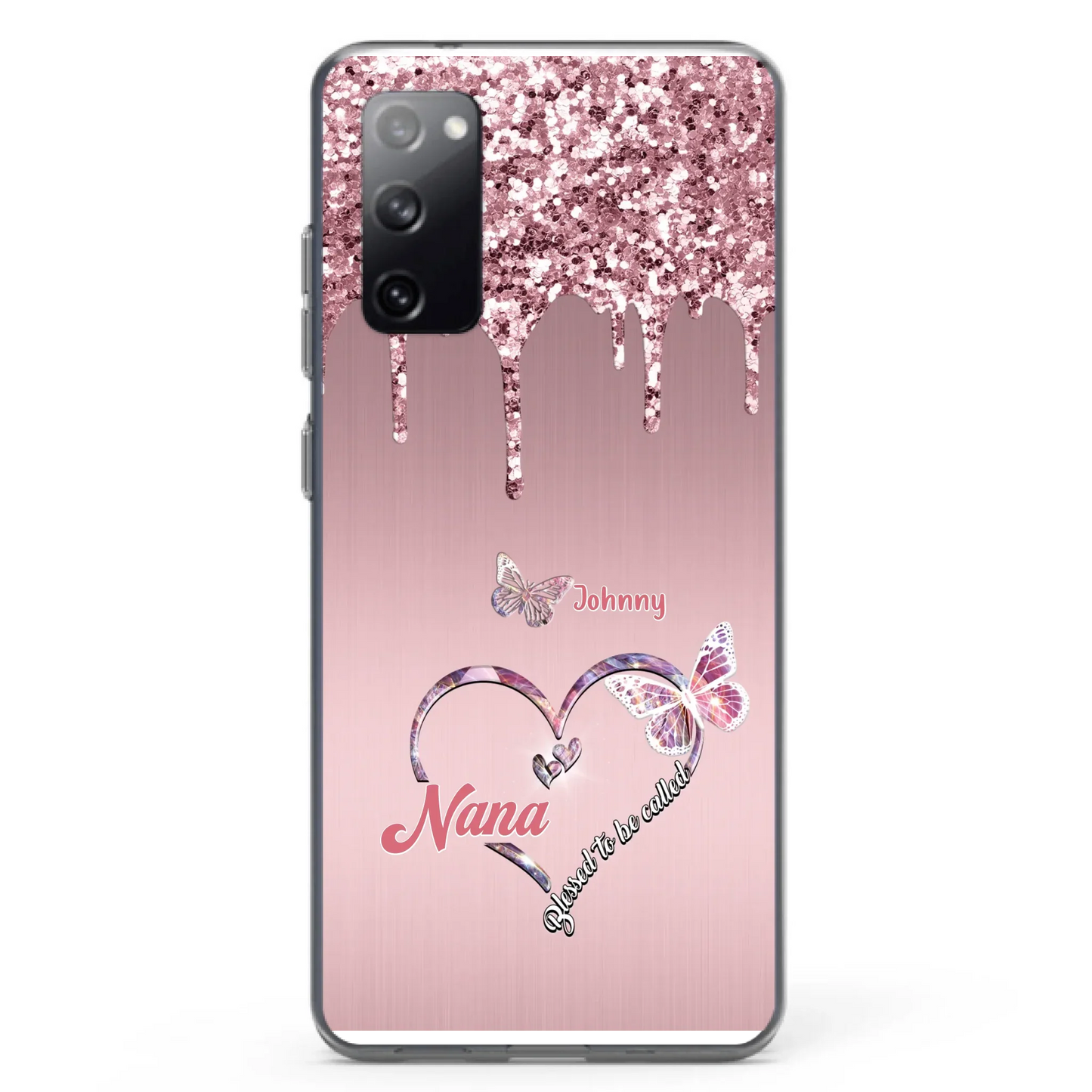 Custom Personalized Grandma Phone Case - Upto 10 Kids - Gift Idea For Mom/ Grandma/ Mother's Day - Case for iPhone/Samsung - Blessed To Be Called Nana