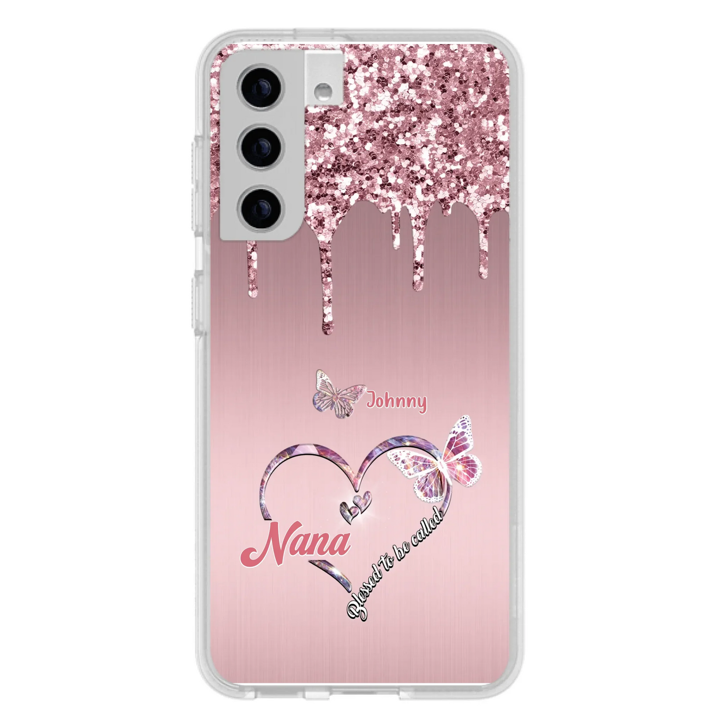 Custom Personalized Grandma Phone Case - Upto 10 Kids - Gift Idea For Mom/ Grandma/ Mother's Day - Case for iPhone/Samsung - Blessed To Be Called Nana