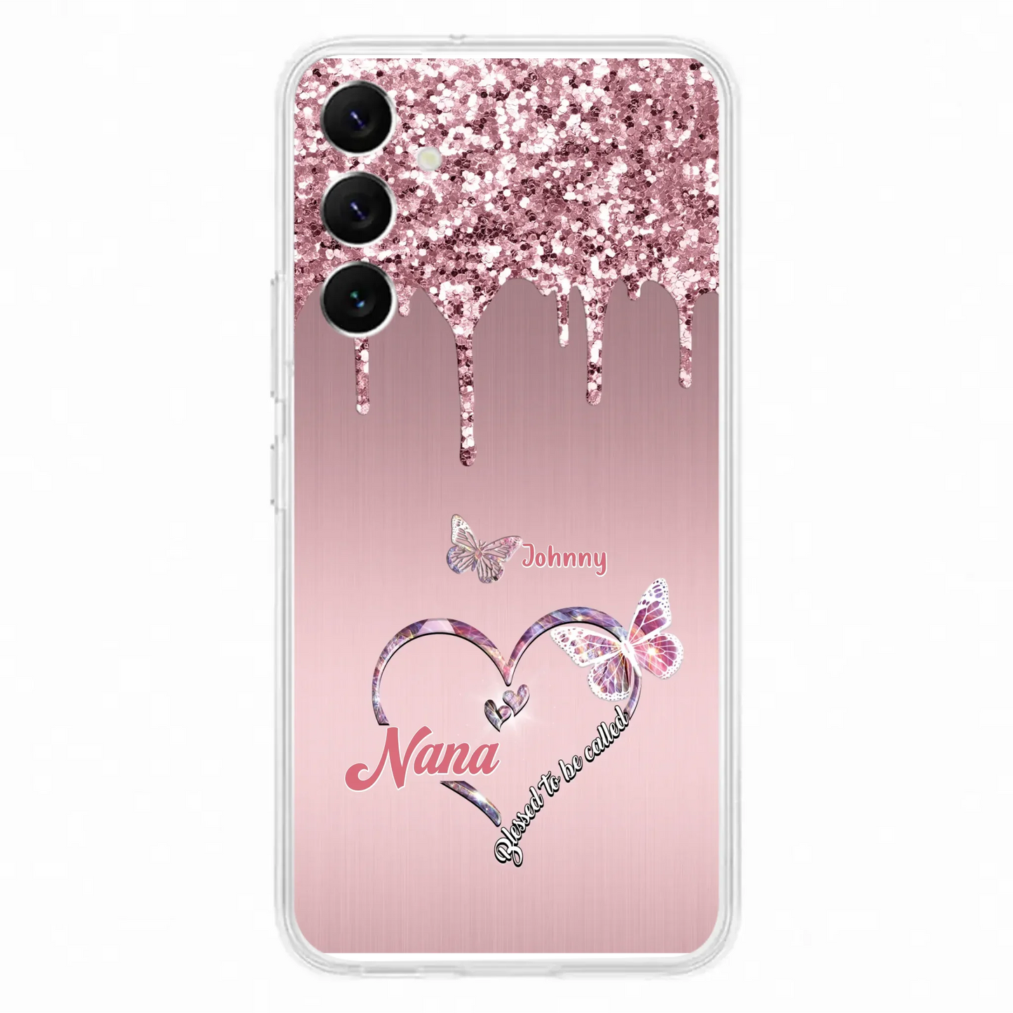 Custom Personalized Grandma Phone Case - Upto 10 Kids - Gift Idea For Mom/ Grandma/ Mother's Day - Case for iPhone/Samsung - Blessed To Be Called Nana