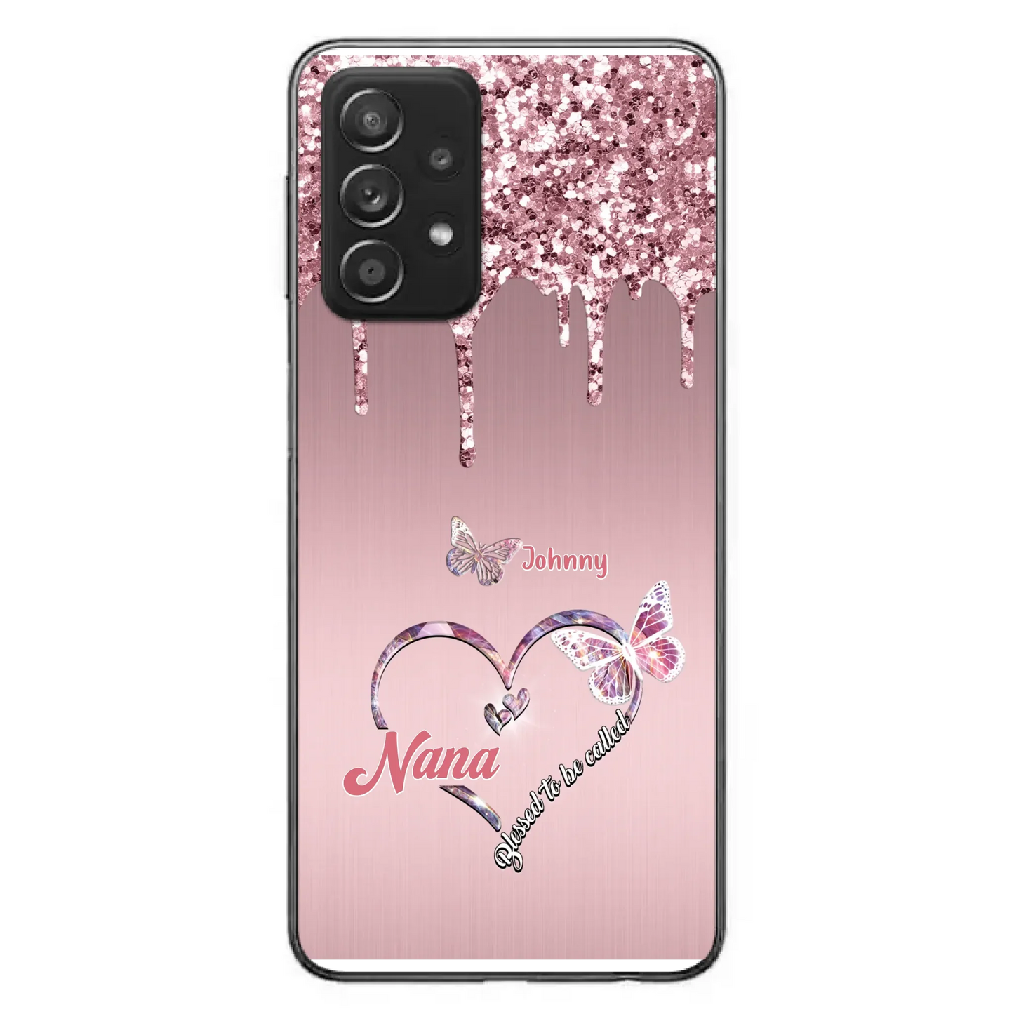 Custom Personalized Grandma Phone Case - Upto 10 Kids - Gift Idea For Mom/ Grandma/ Mother's Day - Case for iPhone/Samsung - Blessed To Be Called Nana