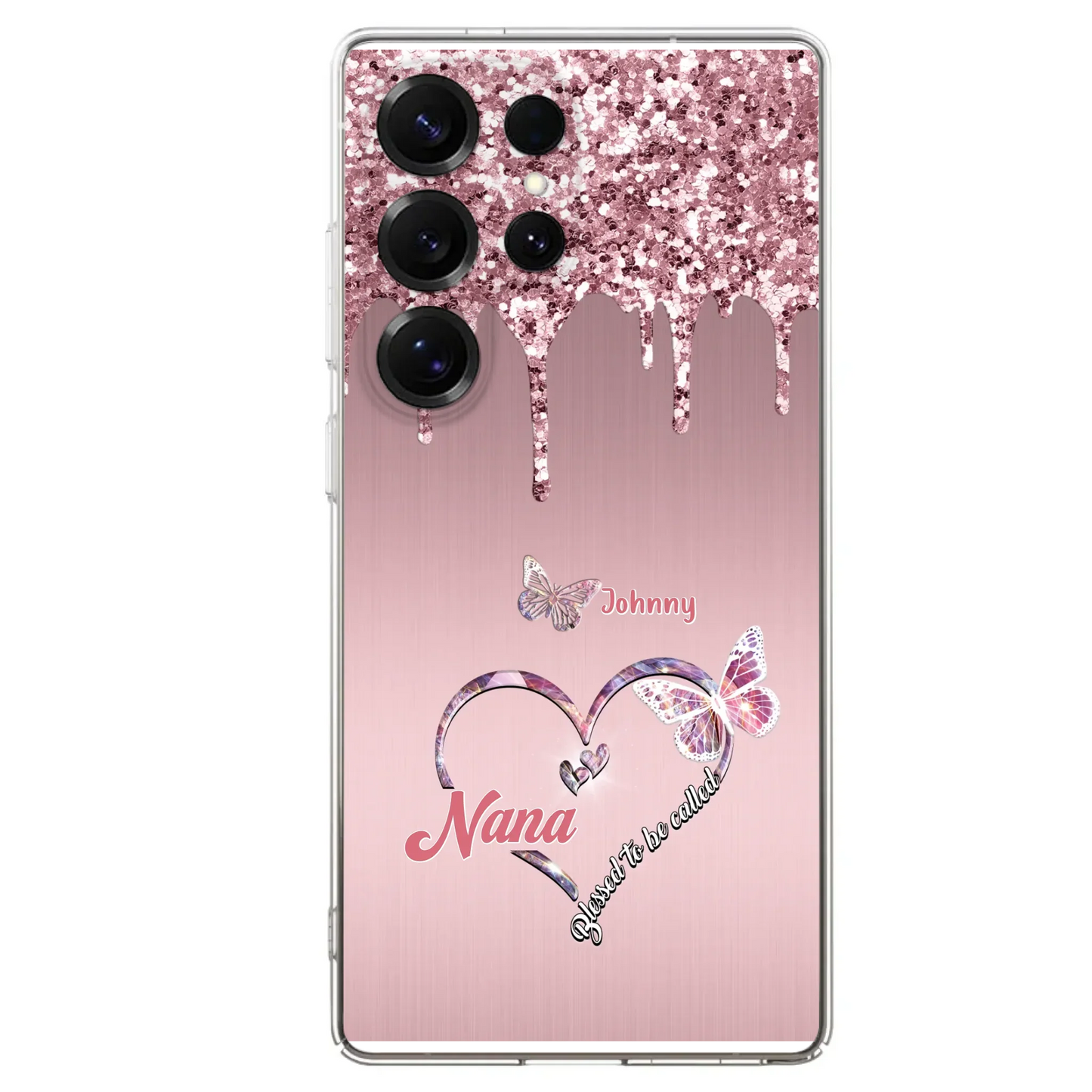 Custom Personalized Grandma Phone Case - Upto 10 Kids - Gift Idea For Mom/ Grandma/ Mother's Day - Case for iPhone/Samsung - Blessed To Be Called Nana