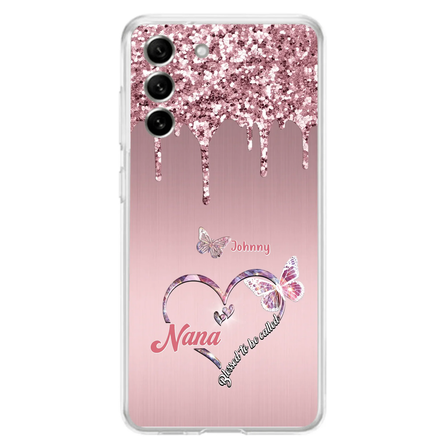 Custom Personalized Grandma Phone Case - Upto 10 Kids - Gift Idea For Mom/ Grandma/ Mother's Day - Case for iPhone/Samsung - Blessed To Be Called Nana