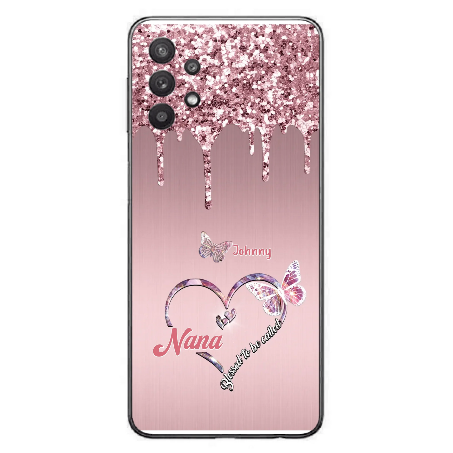 Custom Personalized Grandma Phone Case - Upto 10 Kids - Gift Idea For Mom/ Grandma/ Mother's Day - Case for iPhone/Samsung - Blessed To Be Called Nana