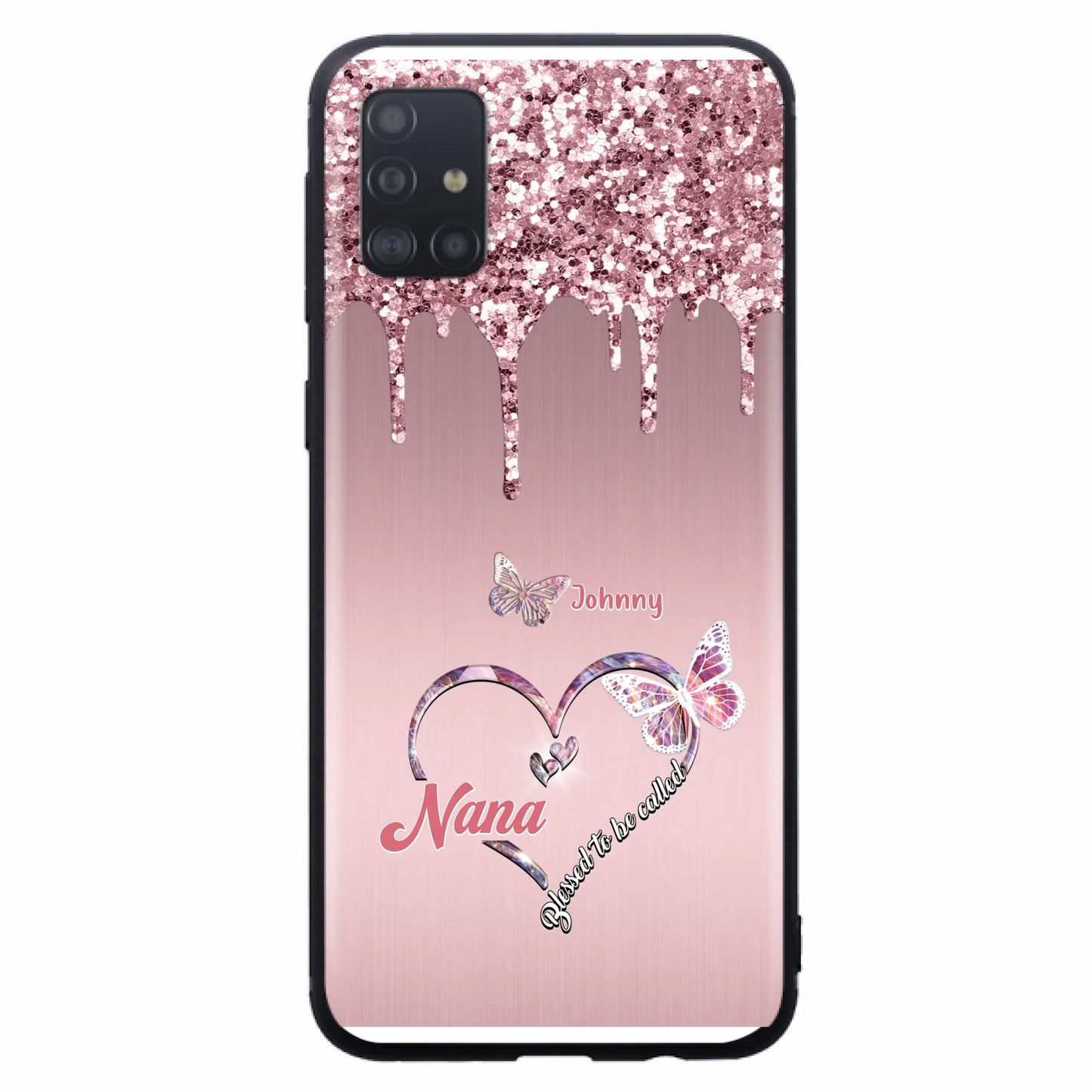 Custom Personalized Grandma Phone Case - Upto 10 Kids - Gift Idea For Mom/ Grandma/ Mother's Day - Case for iPhone/Samsung - Blessed To Be Called Nana