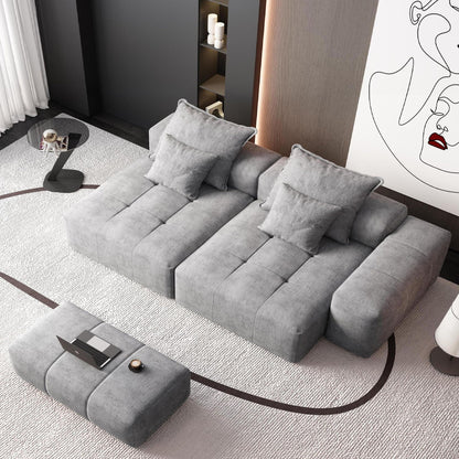 Modern Oversized DIY Combination Modular Sectional Sofa With Pillows