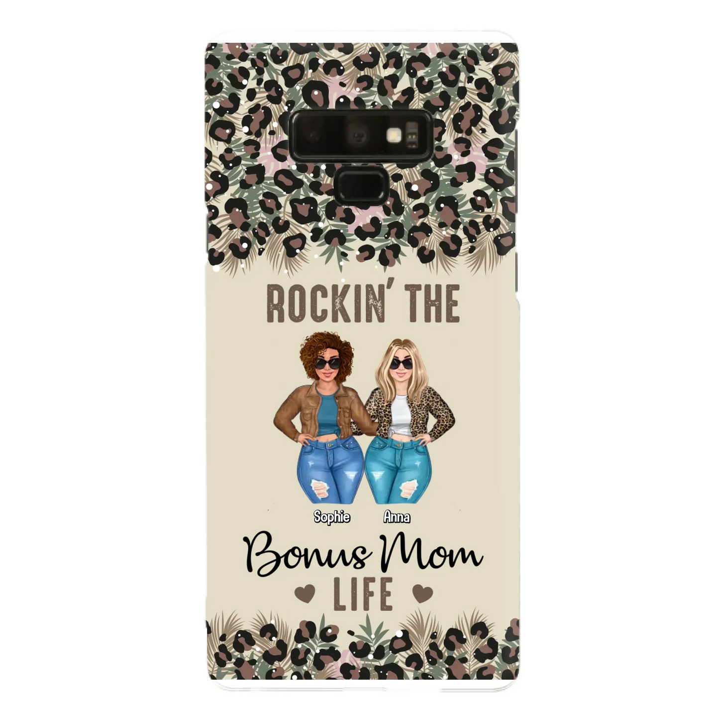 Custom Personalized Bonus Mom Phone Case - Gift Idea For Mother's Day - Rockin' The Bonus Mom Life - Case For iPhone & Samsung