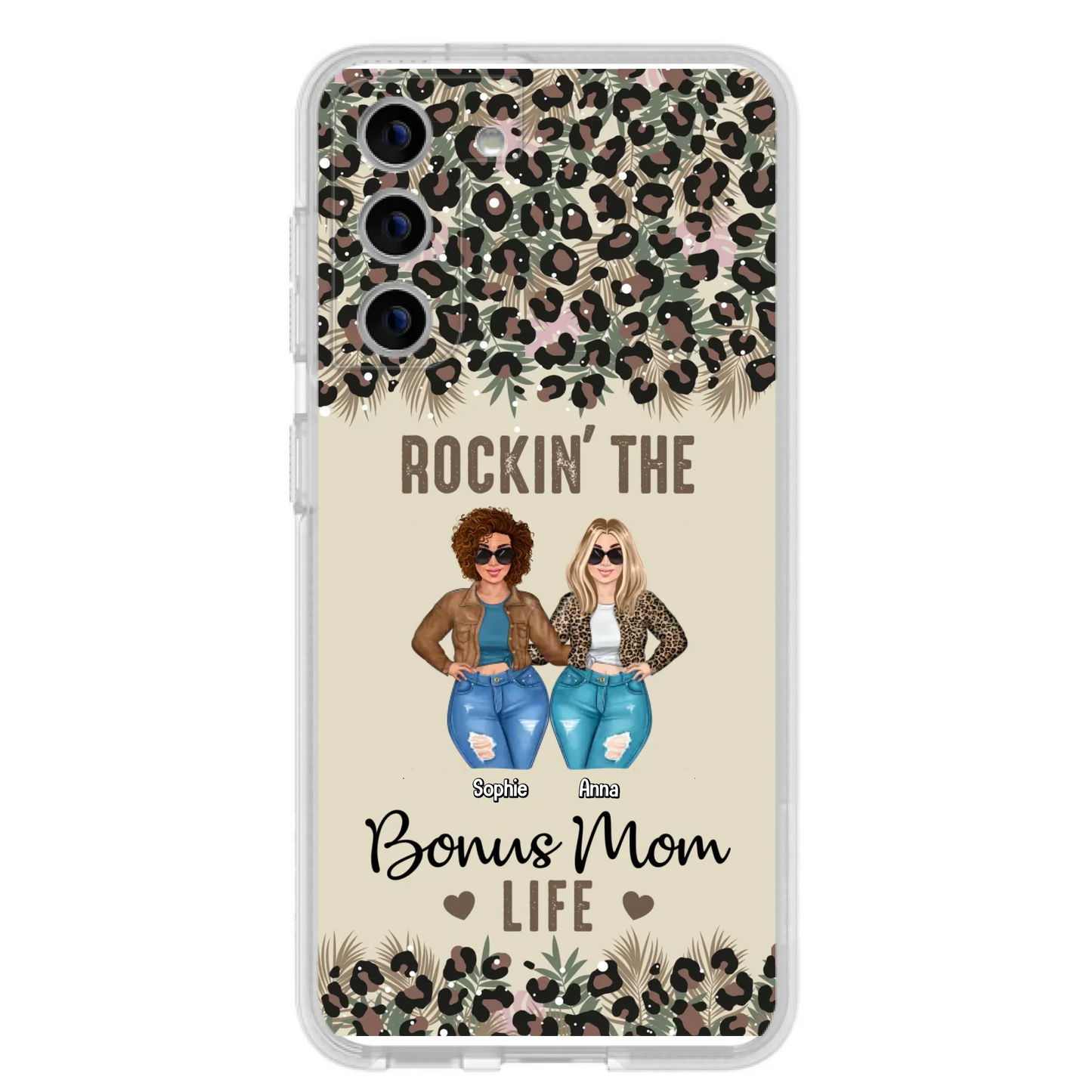 Custom Personalized Bonus Mom Phone Case - Gift Idea For Mother's Day - Rockin' The Bonus Mom Life - Case For iPhone & Samsung