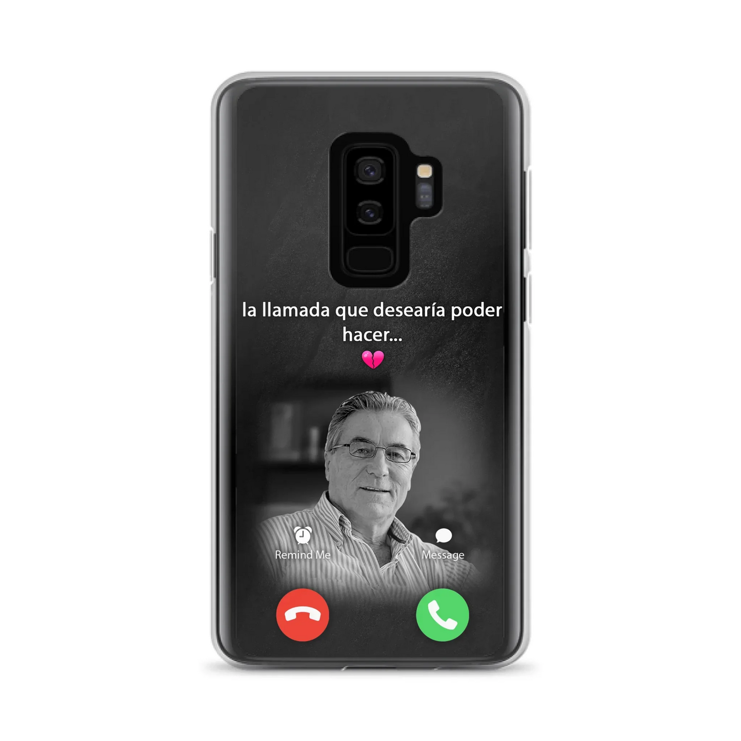 Funda personalizada para teléfono conmemorativo de papa - Cargar foto - Idea de regalo conmemorativo para mamá/papá - La llamada que desearía poder hacer - Funda para iPhone/ Samsung