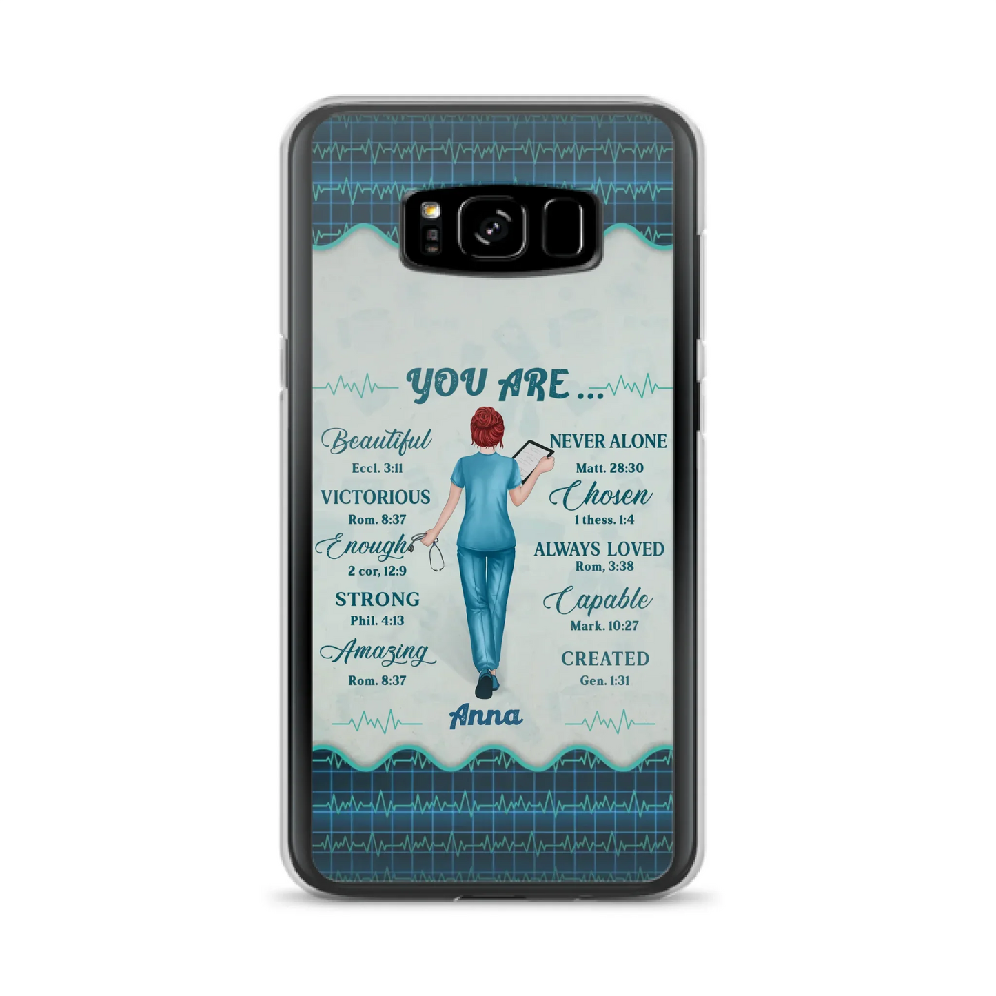 Custom Personalized Nurse Phone Case - Gift Idea For Nurse/ Birthday/ Friend - You Are Beautiful - Cases For iPhone/Samsung