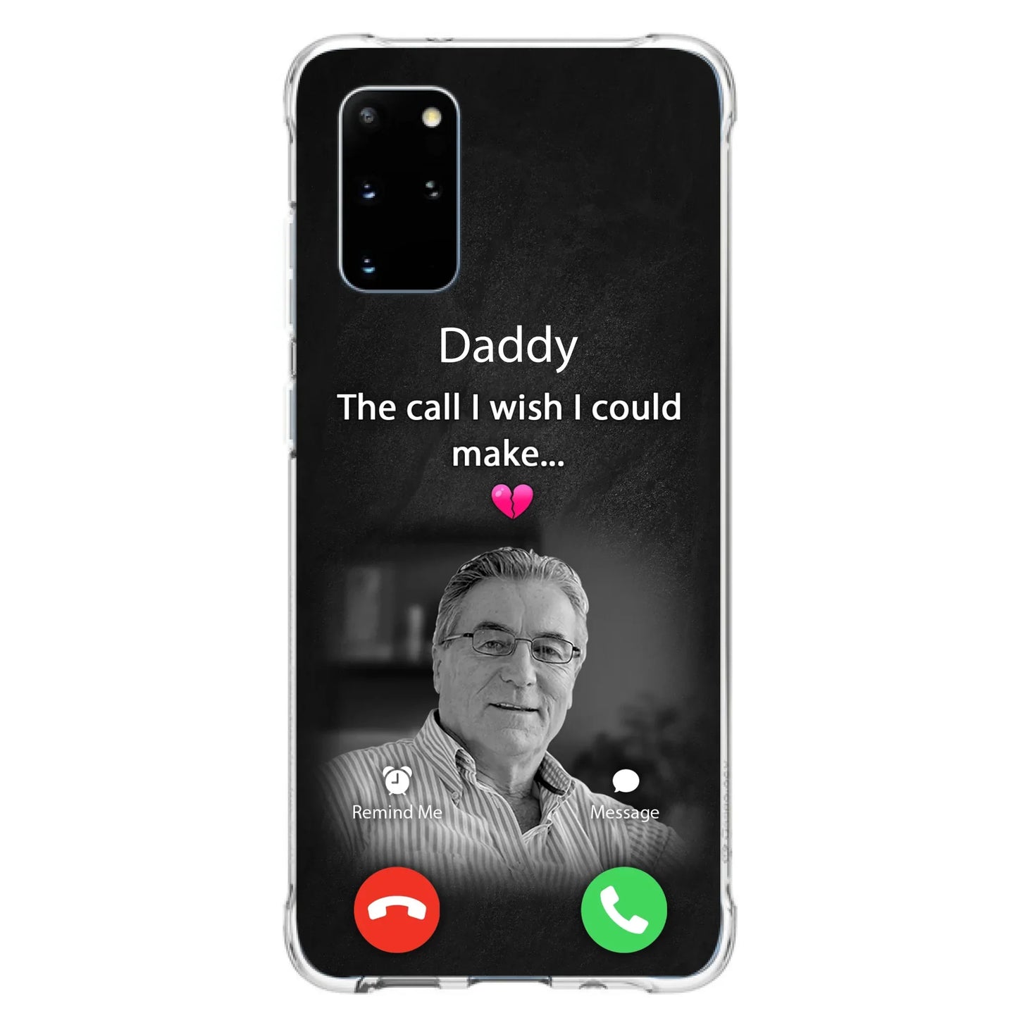 Custom Personalized Memorial Mom Phone Case - Upload Photo - Memorial Gift Idea For Mom/ Dad - The Call I Wish I Could Make - Case For iPhone And Samsung