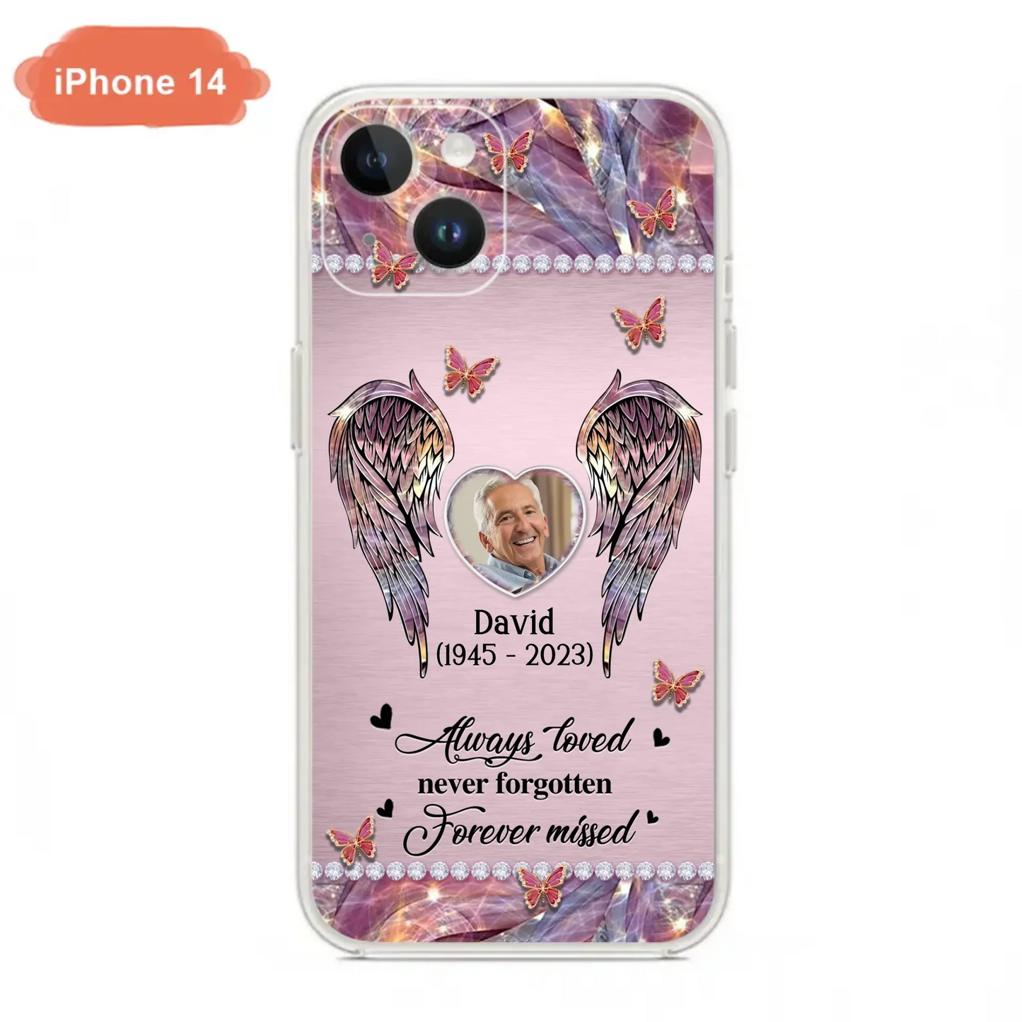 Custom Personalized Memorial Phone Case - Memorial Gift Idea For Family - Case For iPhone/Samsung - Always Loved Never Forgotten Forever Missed