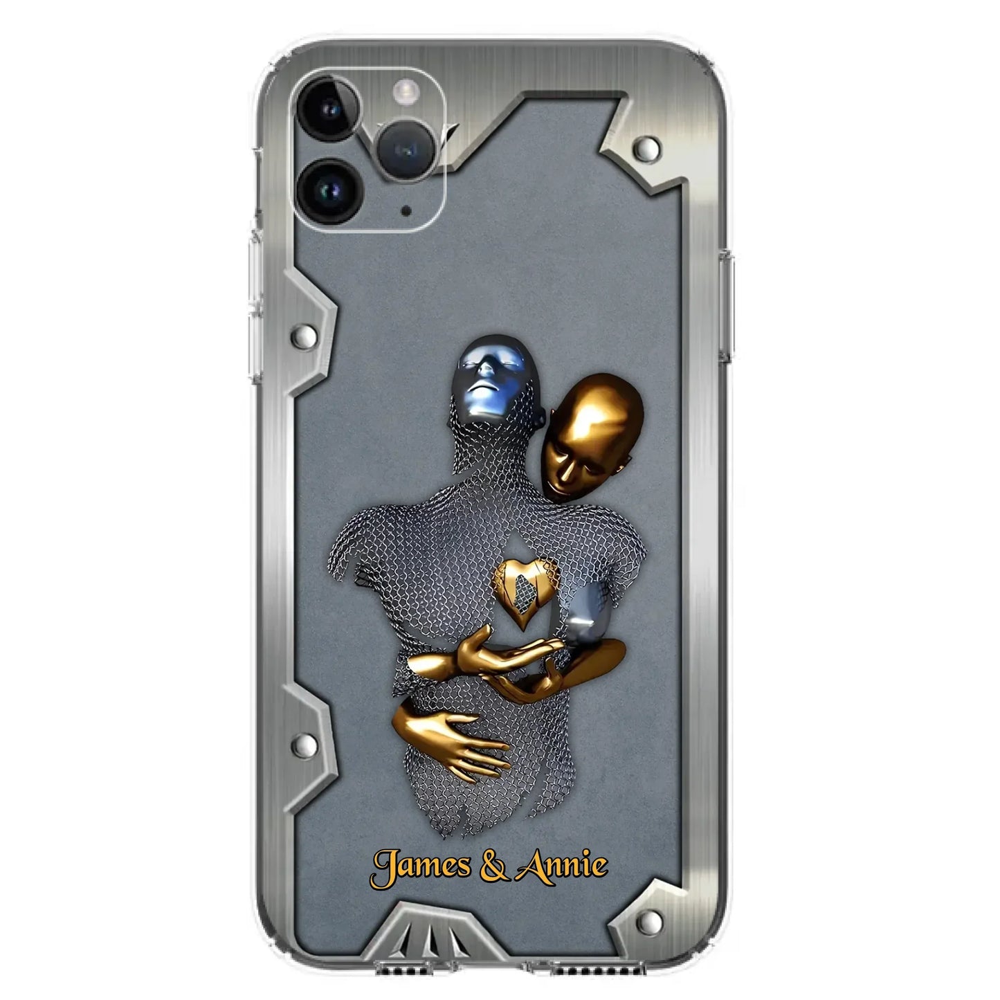 Custom Personalized Couple Phone Case - Gift Idea For Couple/ Valentines Day - Case For iPhone/ Samsung