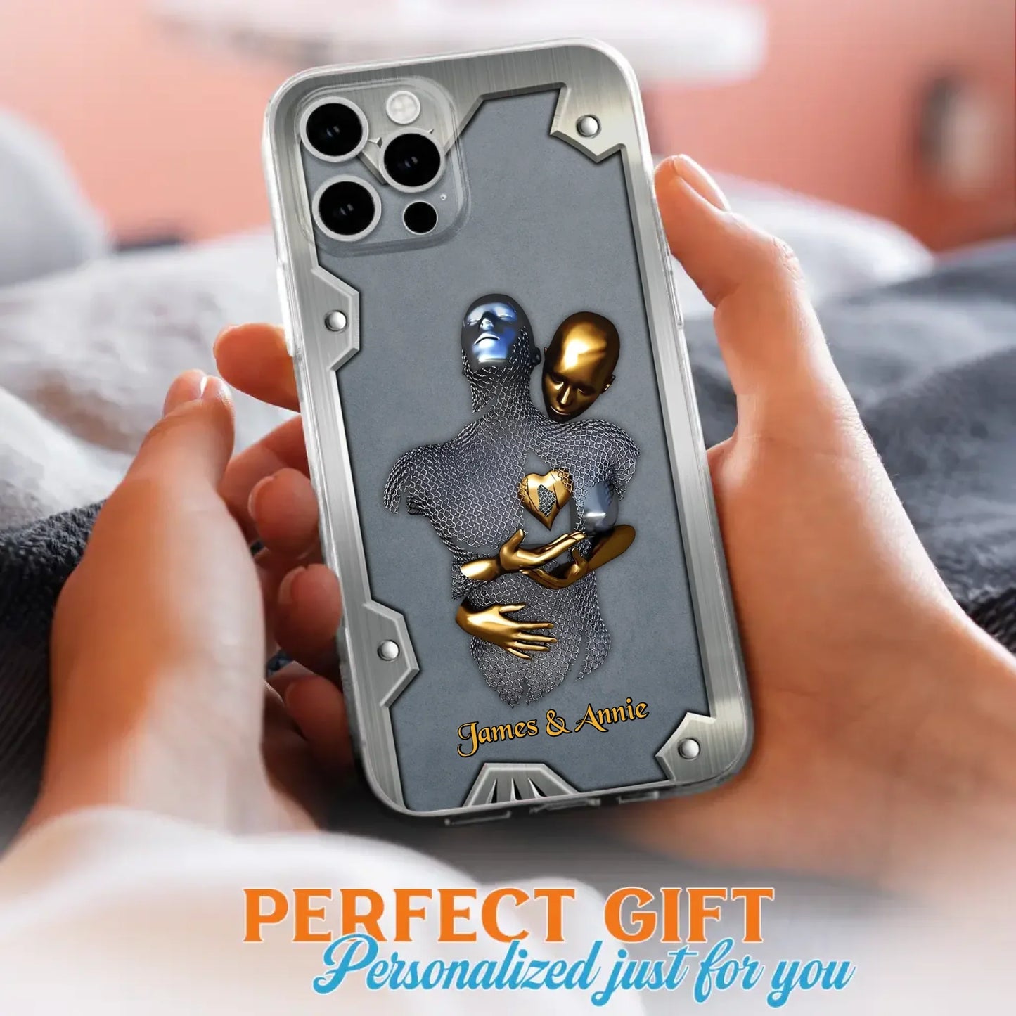 Custom Personalized Couple Phone Case - Gift Idea For Couple/ Valentines Day - Case For iPhone/ Samsung