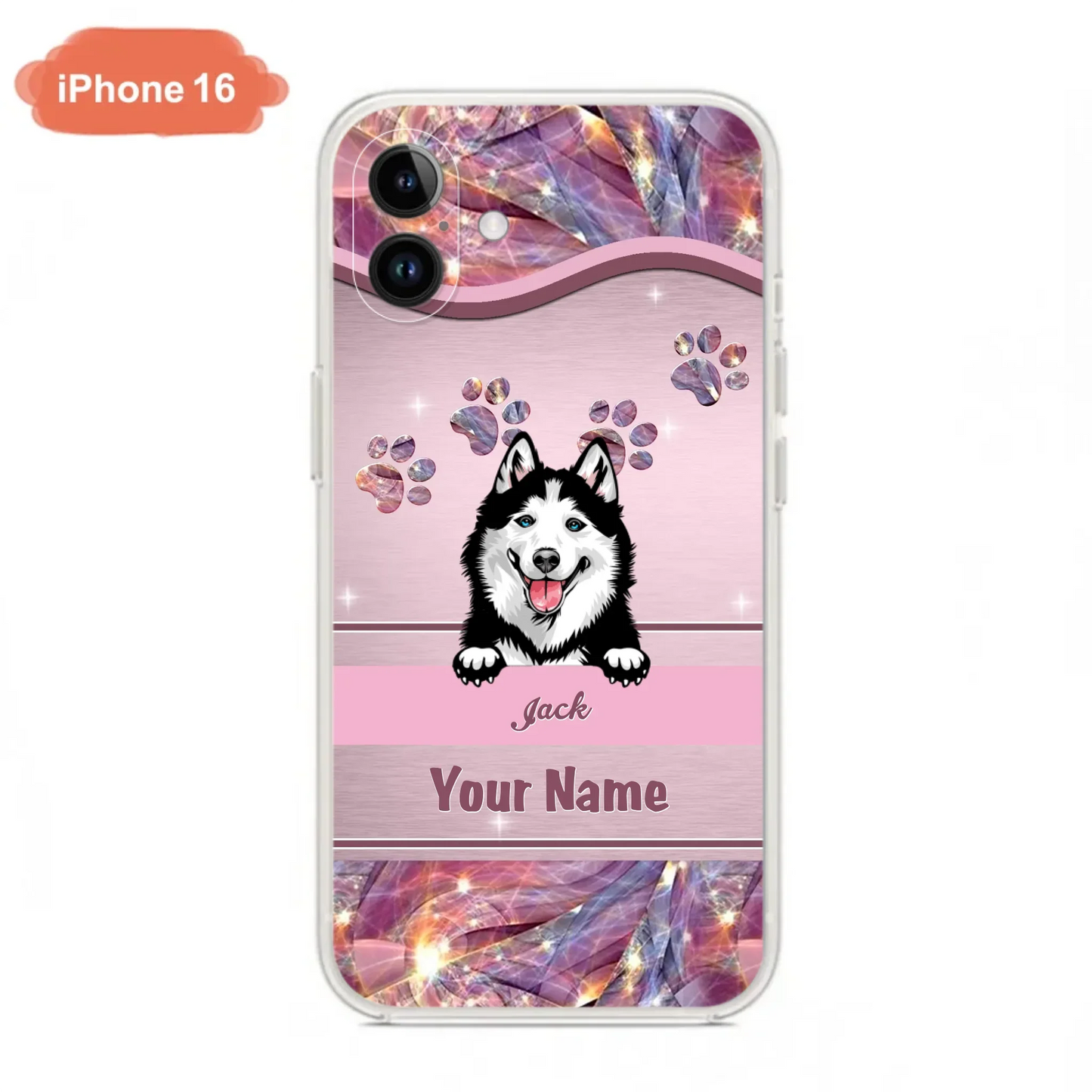 Custom Personalized Dog Phone Case For iPhone And Samsung - Gift Idea For Dog Lover - Up to 3 Dogs