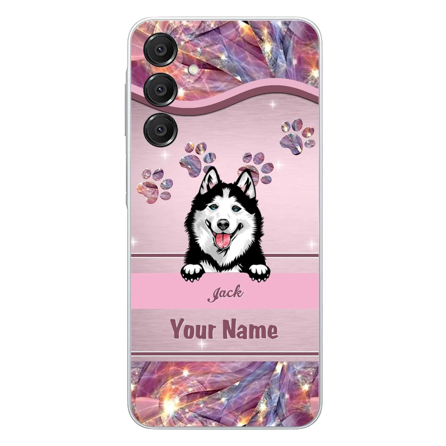 Custom Personalized Dog Phone Case For iPhone And Samsung - Gift Idea For Dog Lover - Up to 3 Dogs