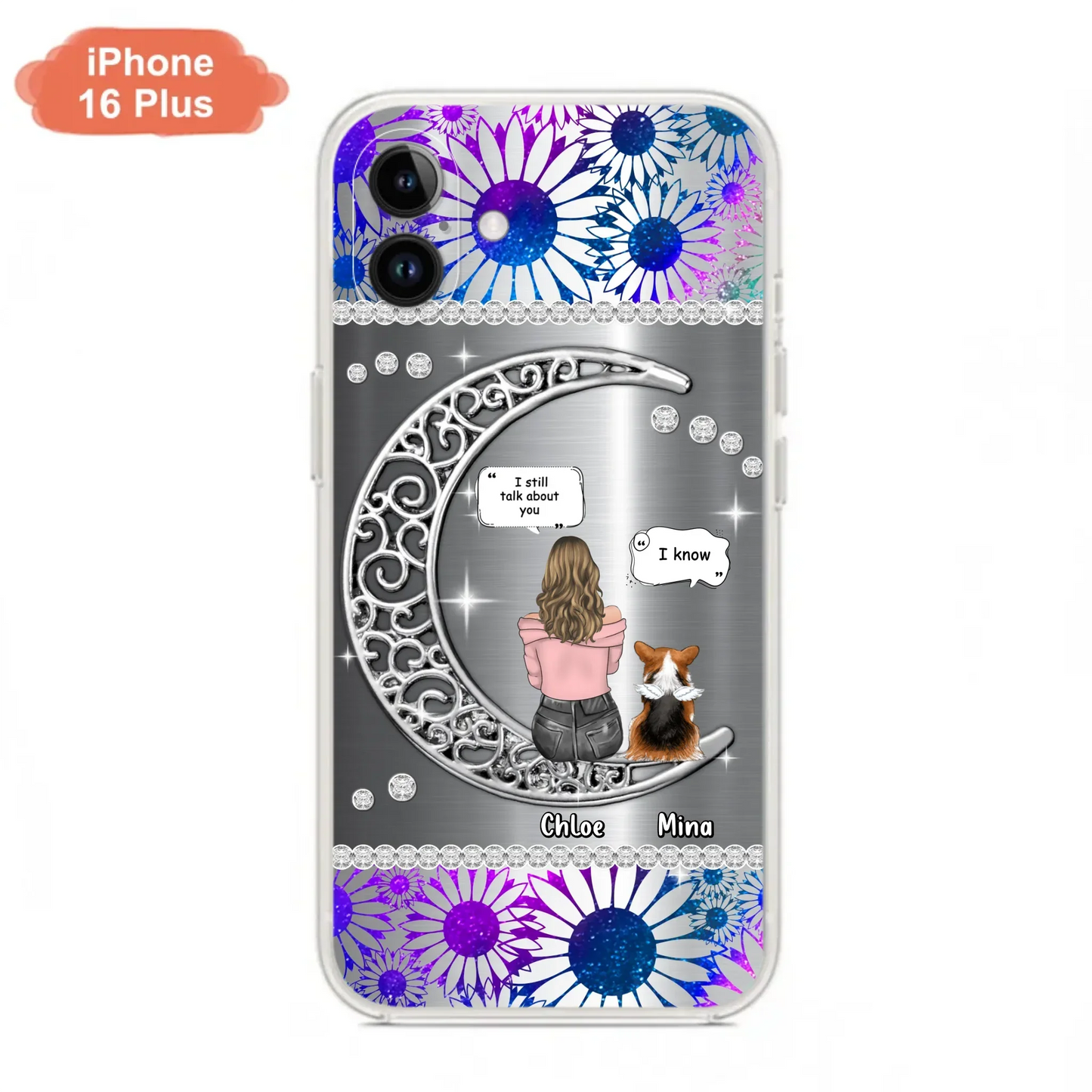 Custom Personalized To The Moon & Back Pet Phone Case - Memorial Gift Idea For Dog/ Cat/ Rabbits Owners - Up to 4 Dogs/ Cats/ Rabbits - Case For iPhone And Samsung