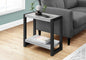 Accent Side Table Narrow Small 2-Tier Contemporary Modern