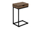 Accent Table, C - Shaped Contemporary Elegant Desig