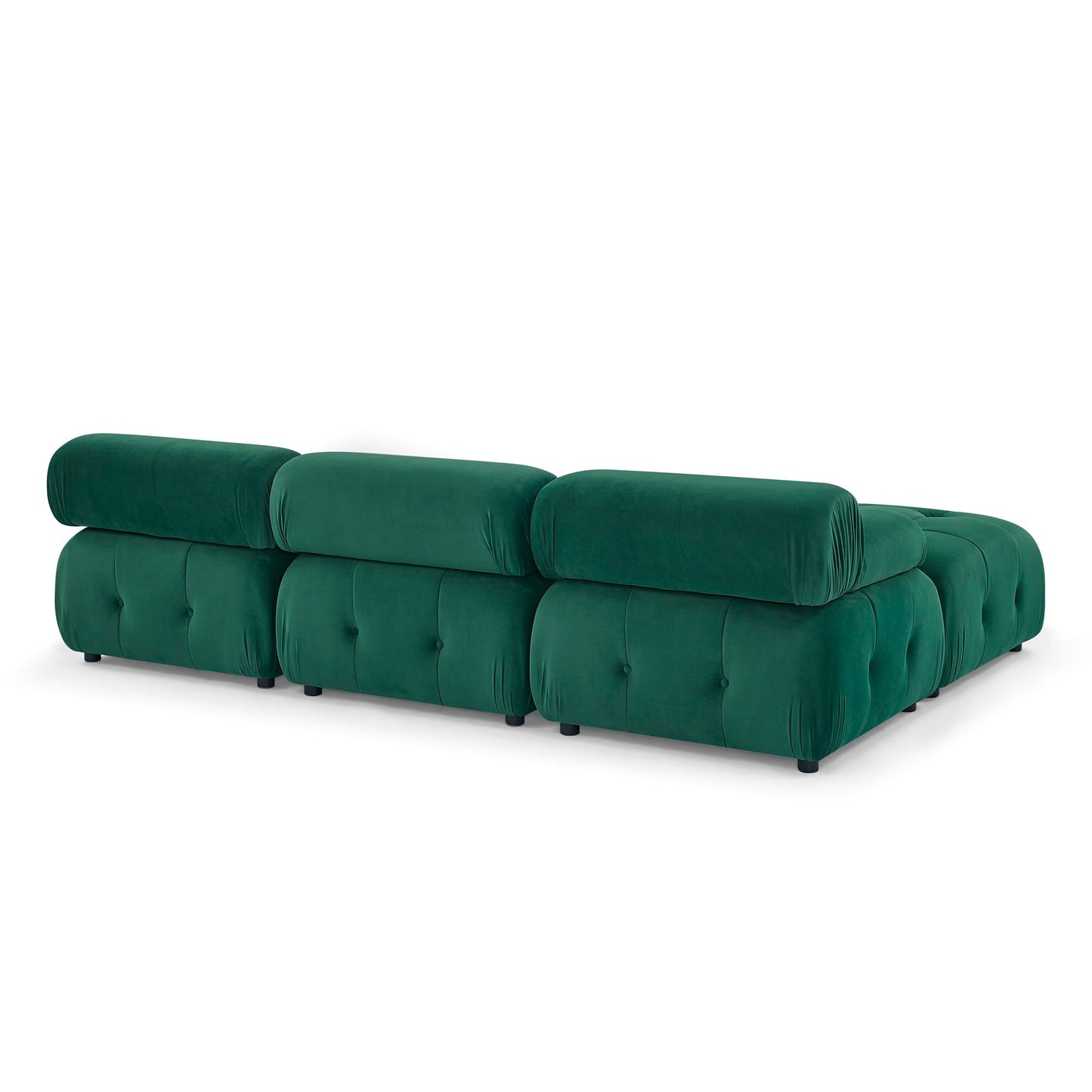Modular Sectional Sofa, Button Tufted Design With Diy L-Shaped Layout, Reversible Ottoman