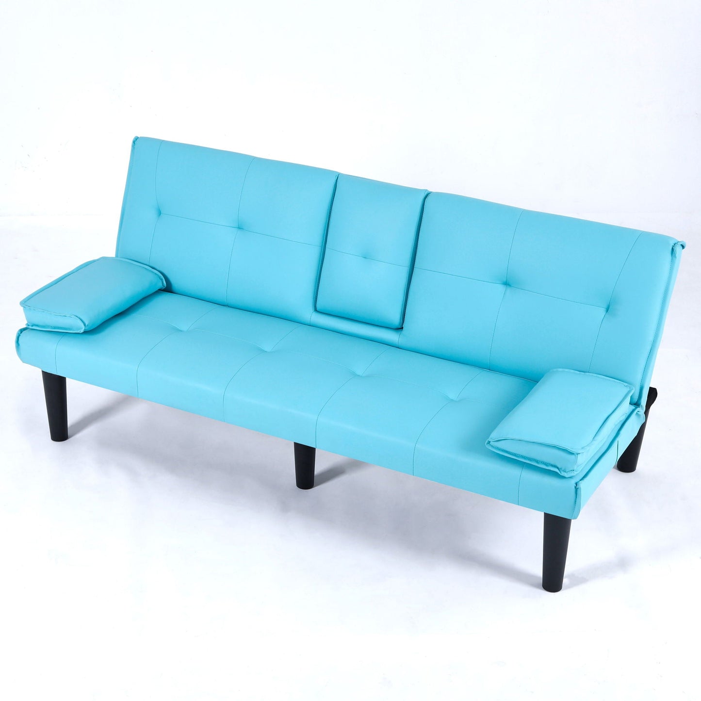 Sofa Bed With Foldable Design And Cup Holder