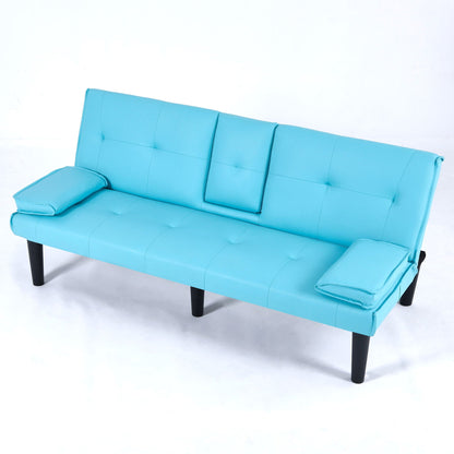 Sofa Bed With Foldable Design And Cup Holder