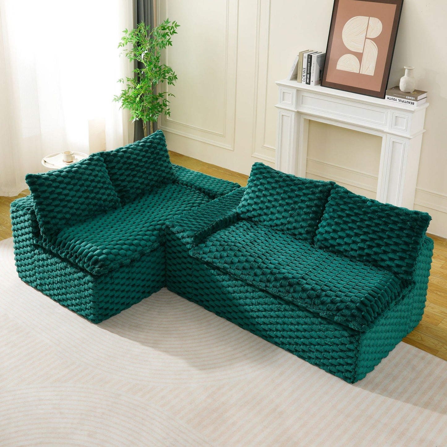 Multifunctional Sofa, Side-By-Side Or Facing Each Other