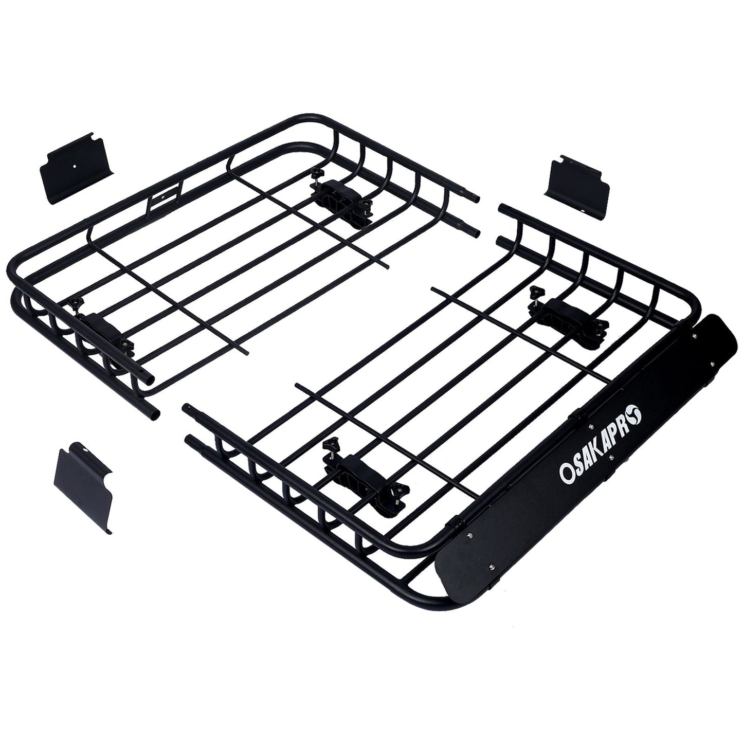 Motoring Rooftop Cargo Carrier Basket Steel Universal Fit Roof Rack
